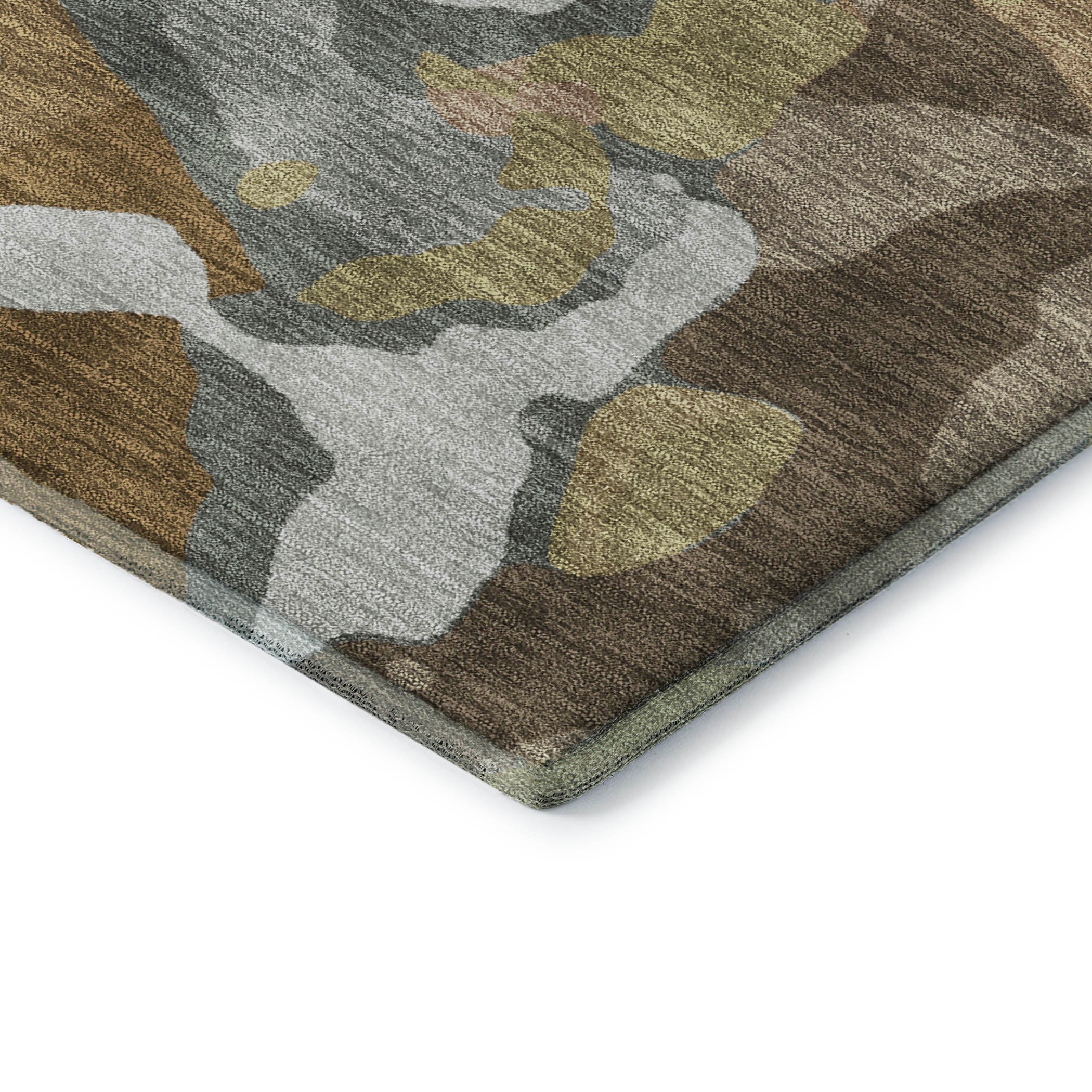 Vienna Machine Washable Transitional Brown Rug 1'8" x 2'6" #shape_Rectangle