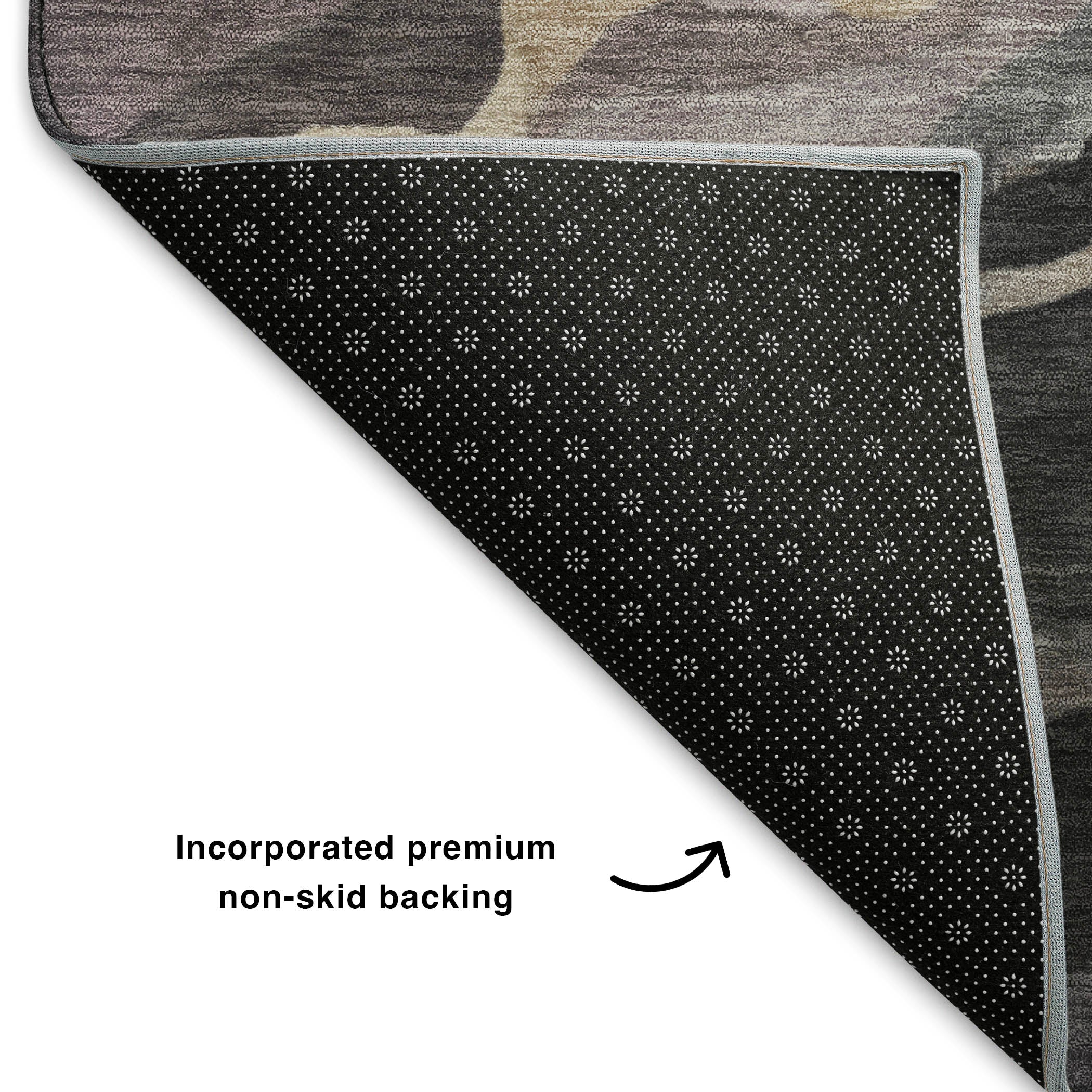 Bruges Machine Washable Transitional Granite Gray Rug 1'8" x 2'6" #shape_Rectangle