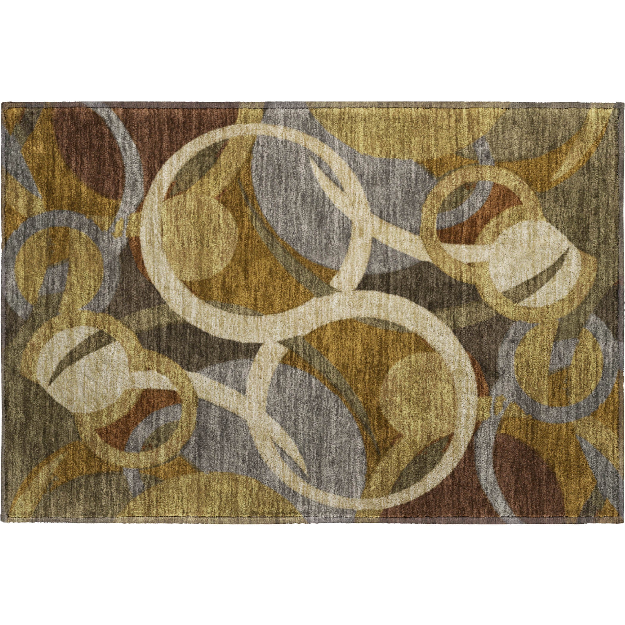 Sintra Machine Washable Transitional Brown Rug 1'8" x 2'6" #shape_Rectangle