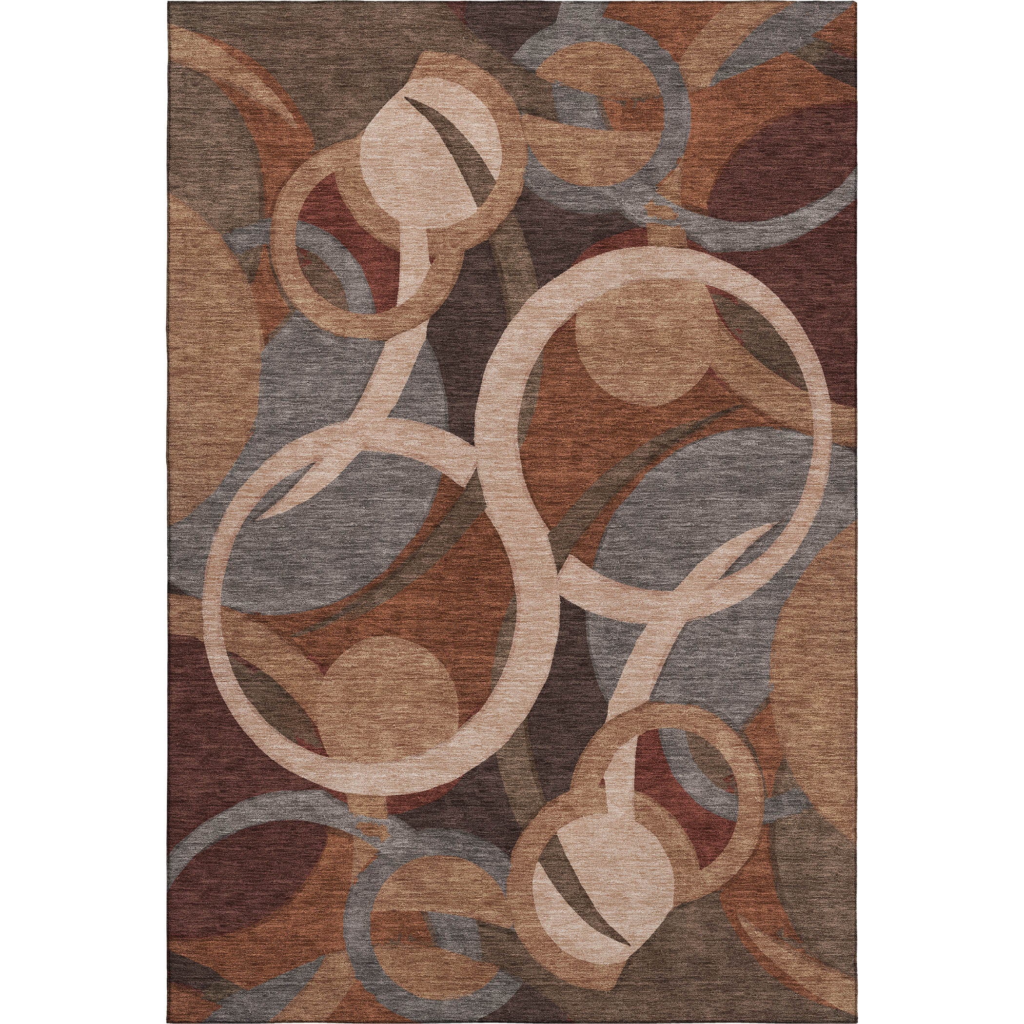 Sintra Machine Washable Transitional Burgundy Red Rug 2'6" x 3'10" #shape_Rectangle