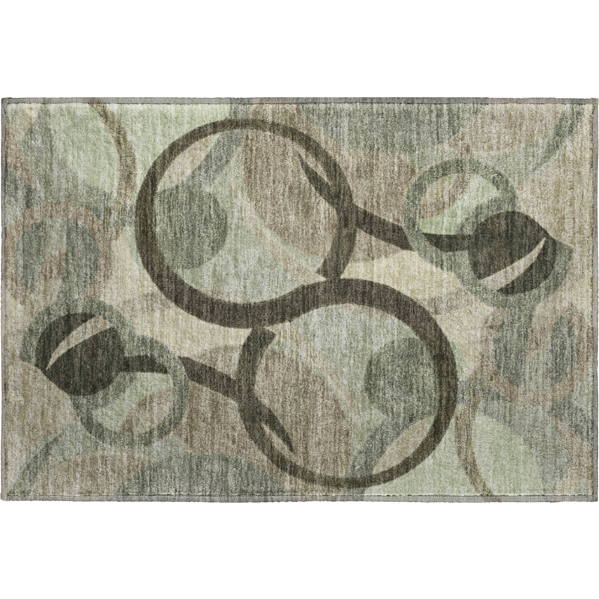 Chiang Mai Machine Washable Transitional Brown Rug 1'8" x 2'6" #shape_Rectangle
