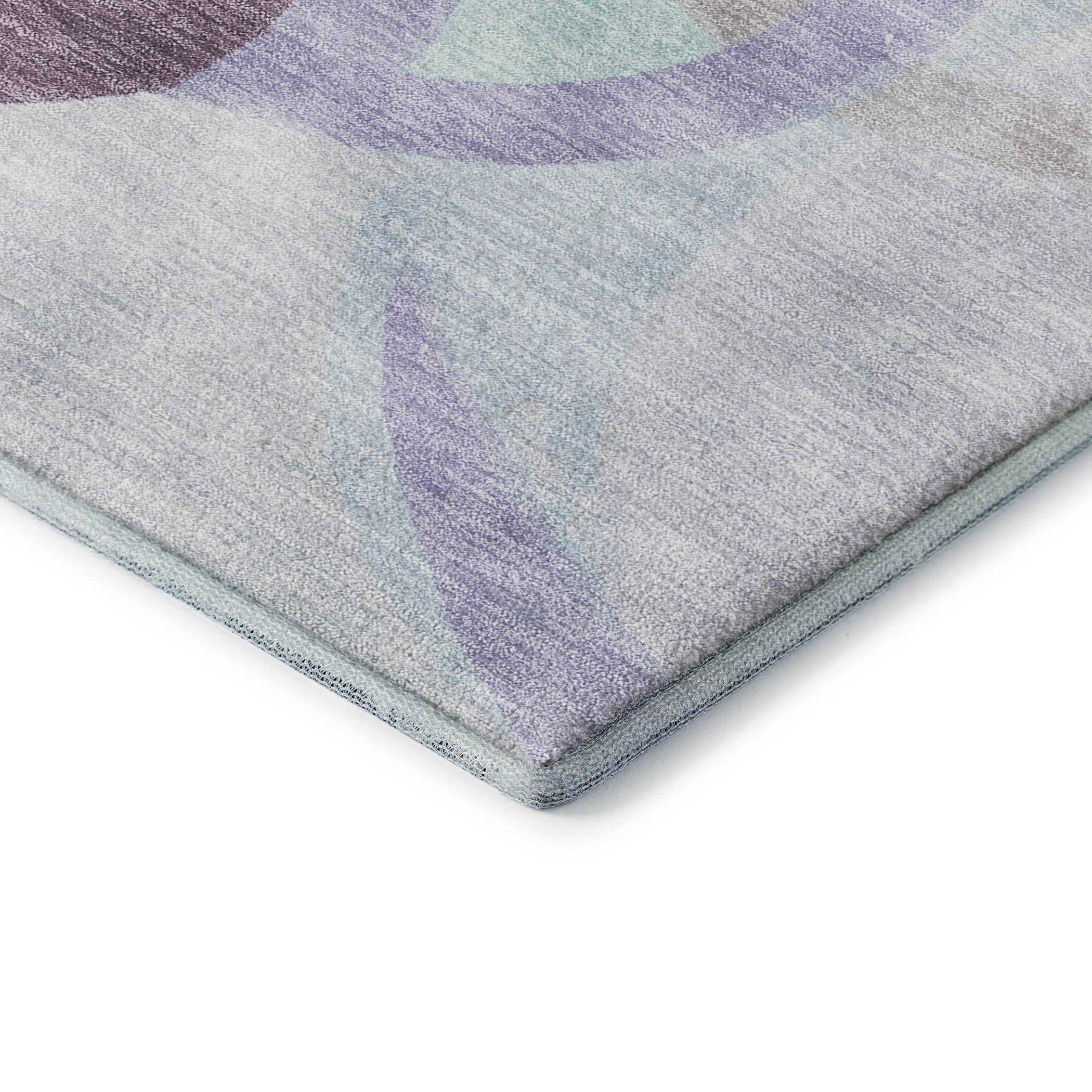Chiang Mai Machine Washable Transitional Plum Purple Rug 1'8" x 2'6" #shape_Rectangle
