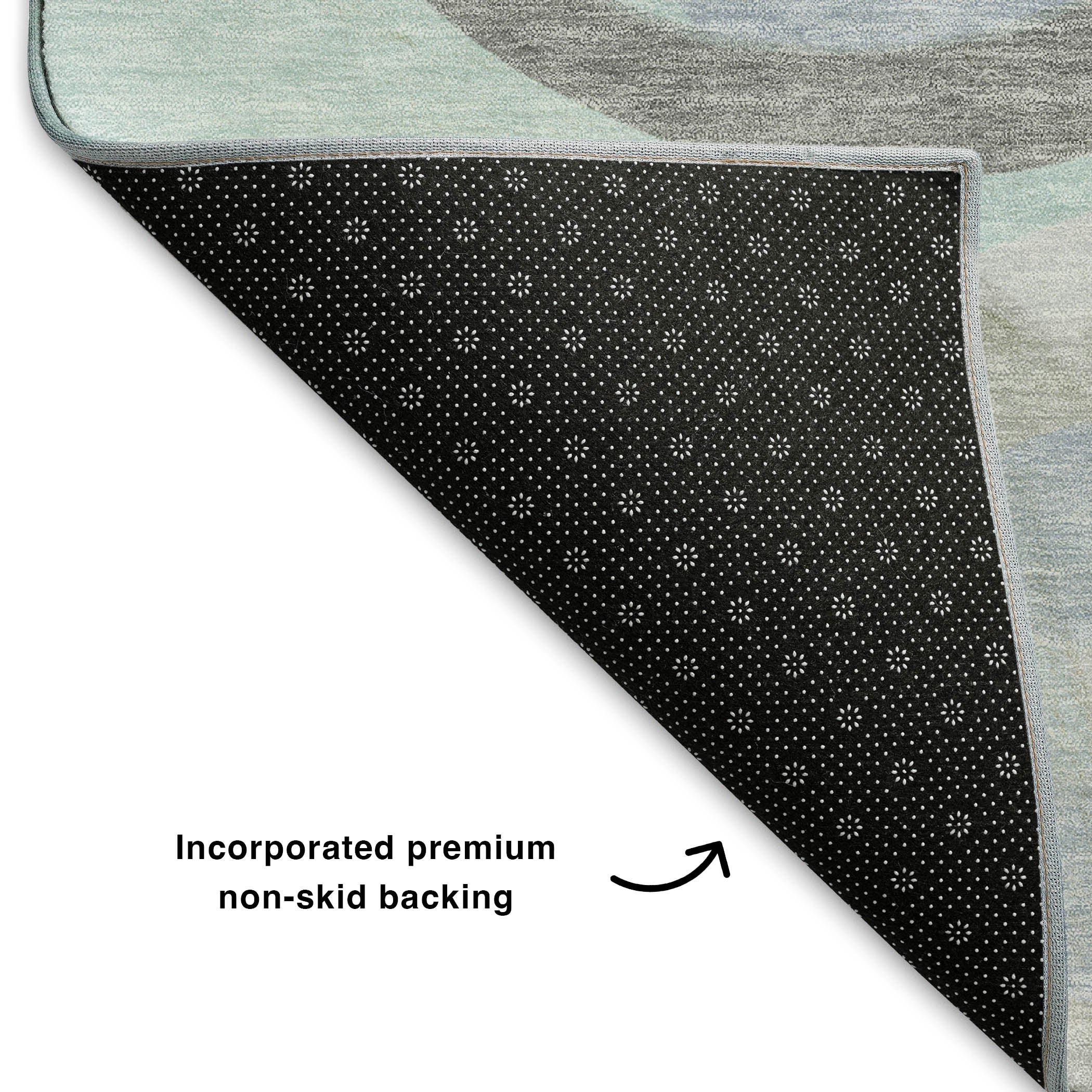 Chiang Mai Machine Washable Transitional Taupe Brown Rug 1'8" x 2'6" #shape_Rectangle