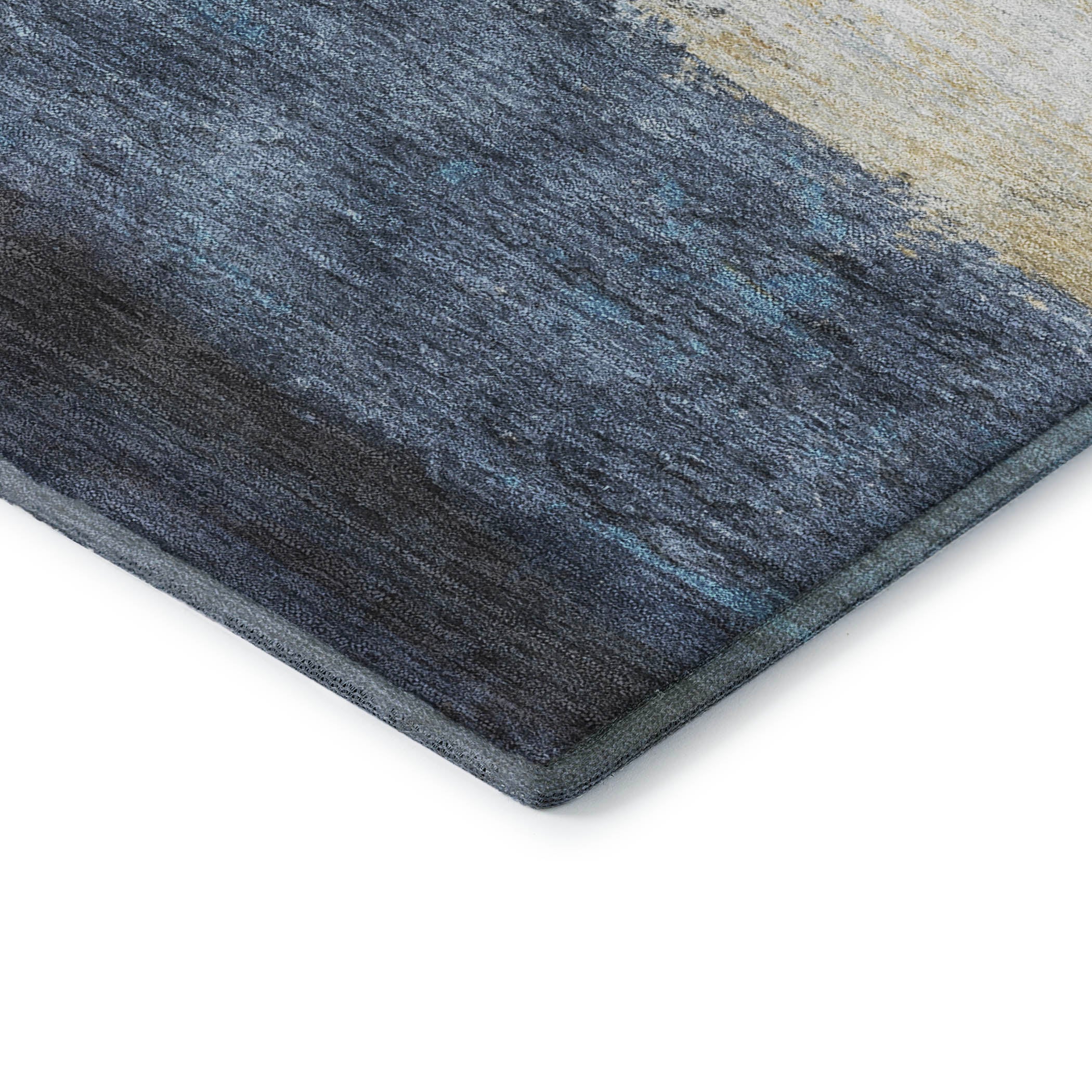 Lucerne Machine Washable Transitional Blue Rug 1'8" x 2'6" #shape_Rectangle