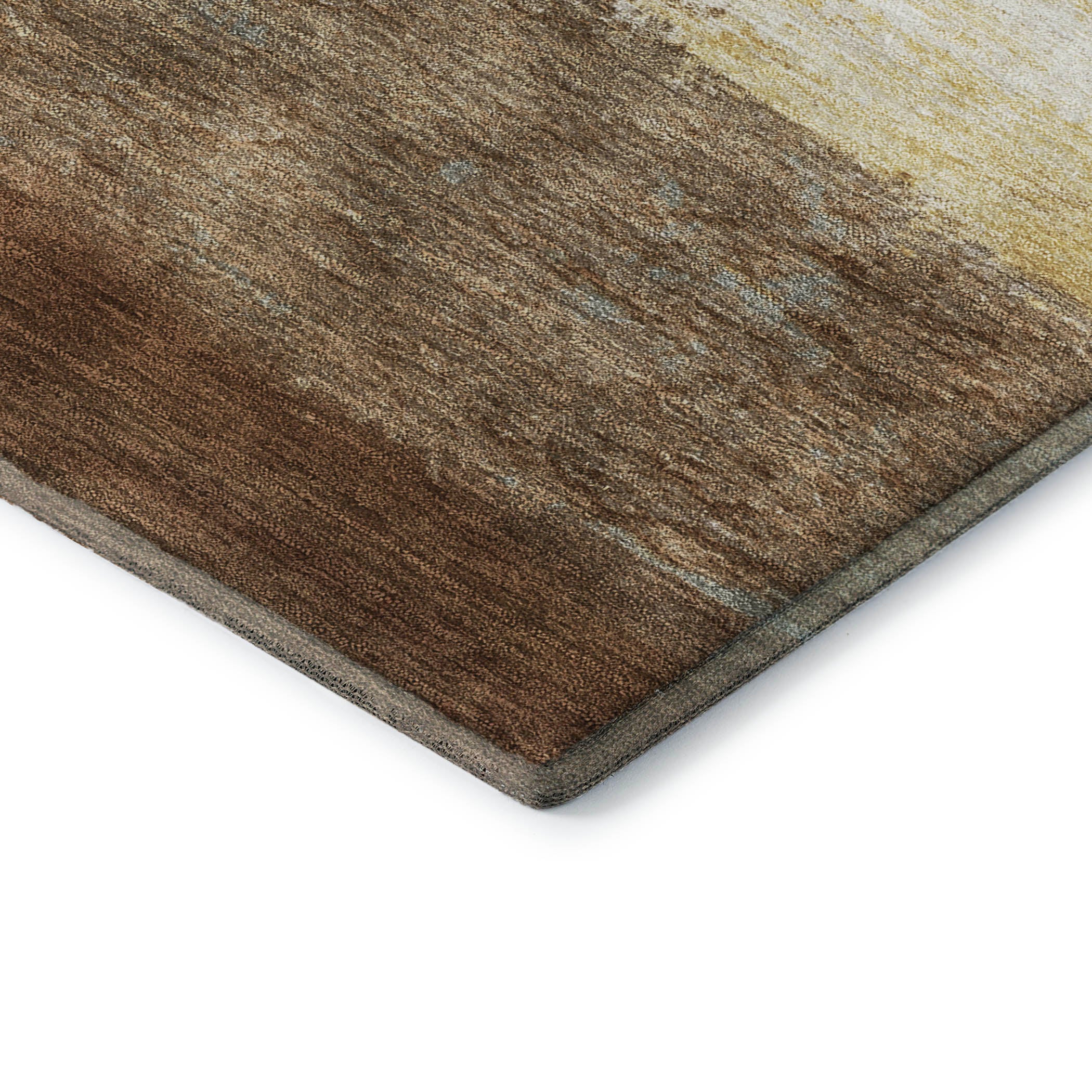 Lucerne Machine Washable Transitional Brown Rug 1'8" x 2'6" #shape_Rectangle