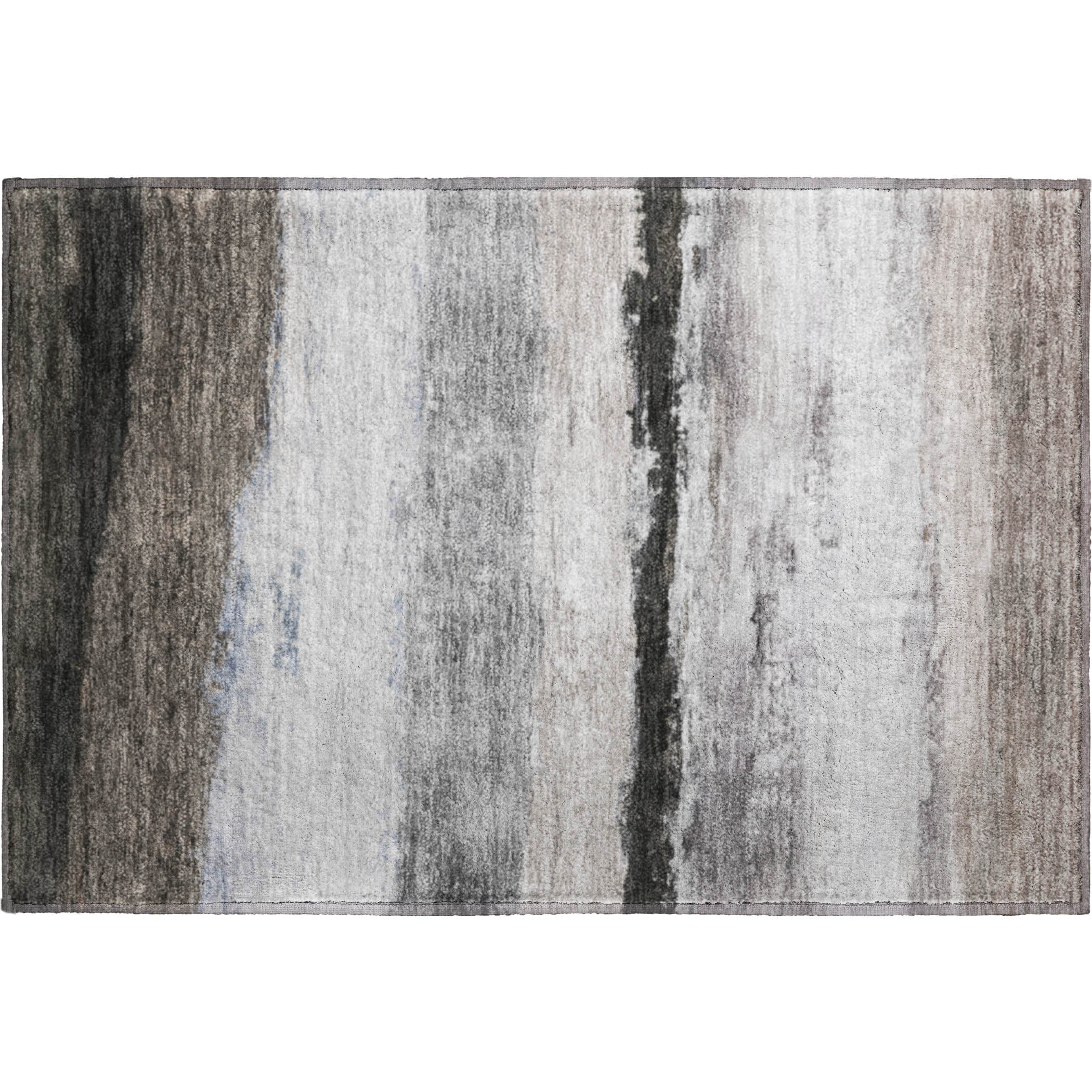 Lucerne Machine Washable Transitional Taupe Brown Rug 1'8" x 2'6" #shape_Rectangle