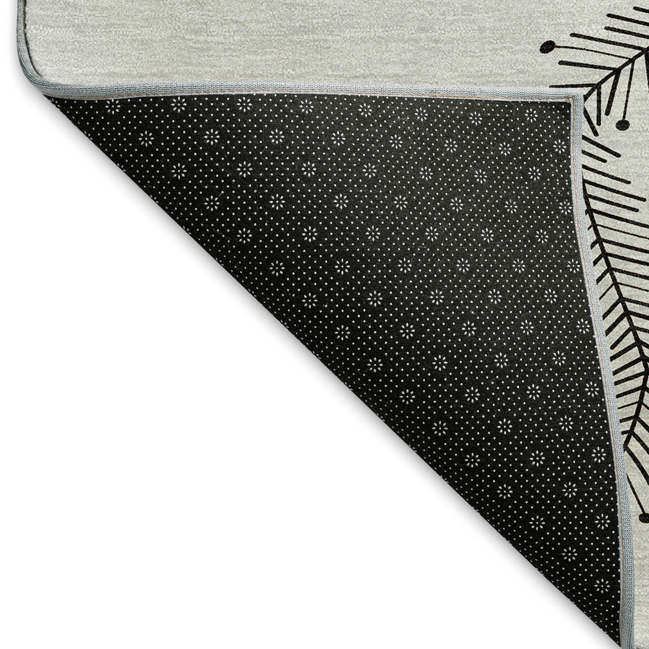 Marrakech Machine Washable Holiday Gray Rug 1'8" x 2'6" #shape_Rectangle
