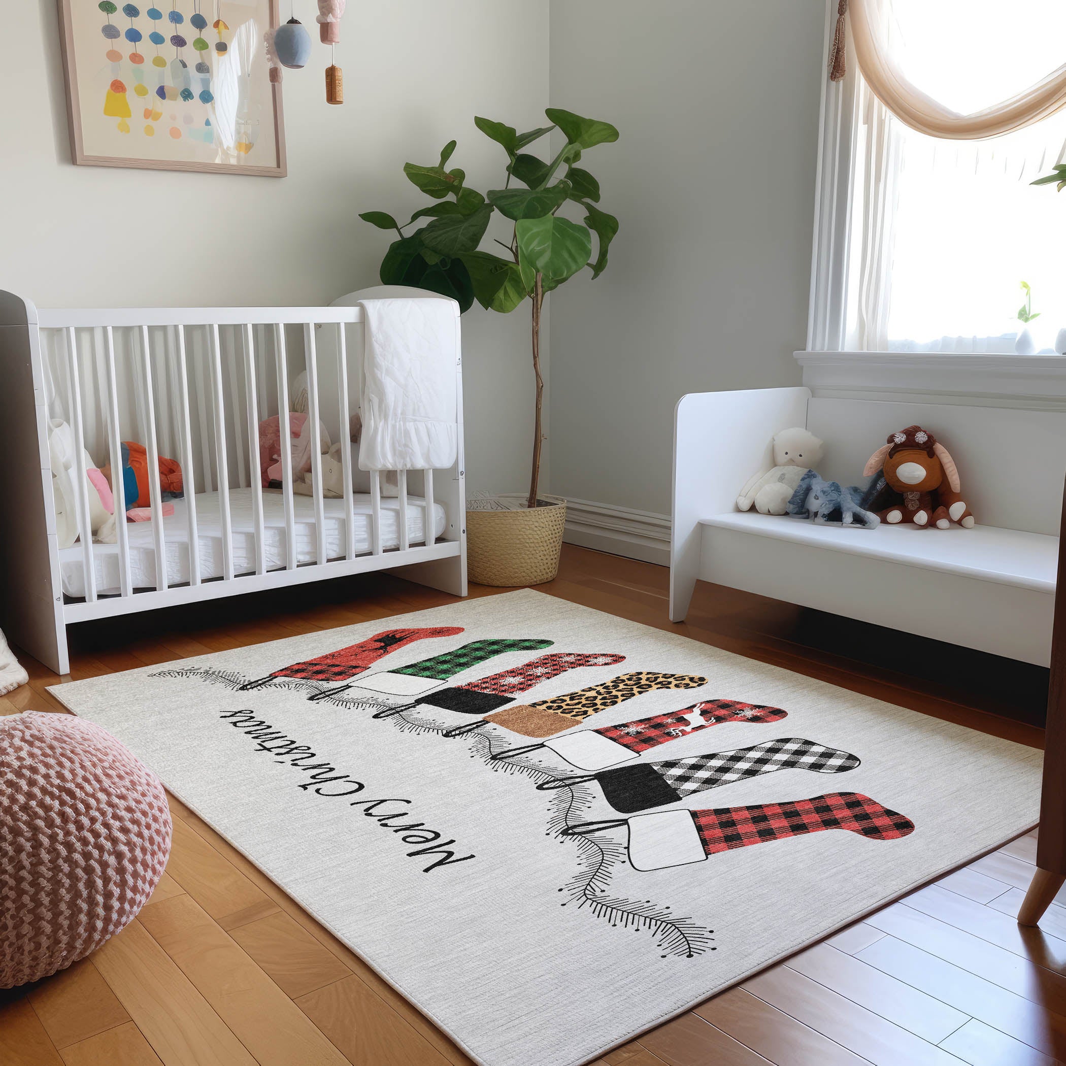 Marrakech Machine Washable Holiday Gray Rug 2'6" x 3'10" #shape_Rectangle