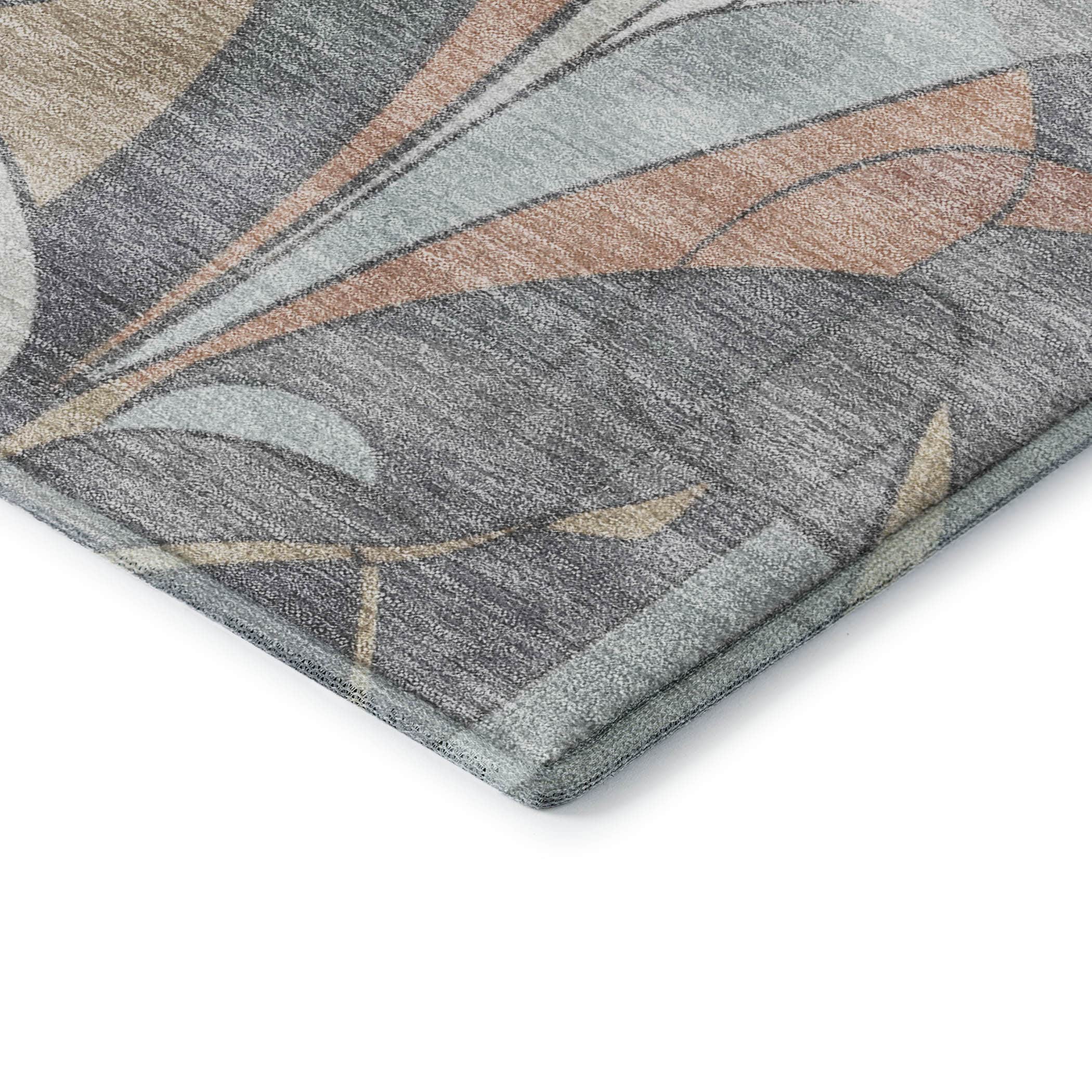 Kotor Machine Washable Transitional Gray Rug 1'8" x 2'6" #shape_Rectangle