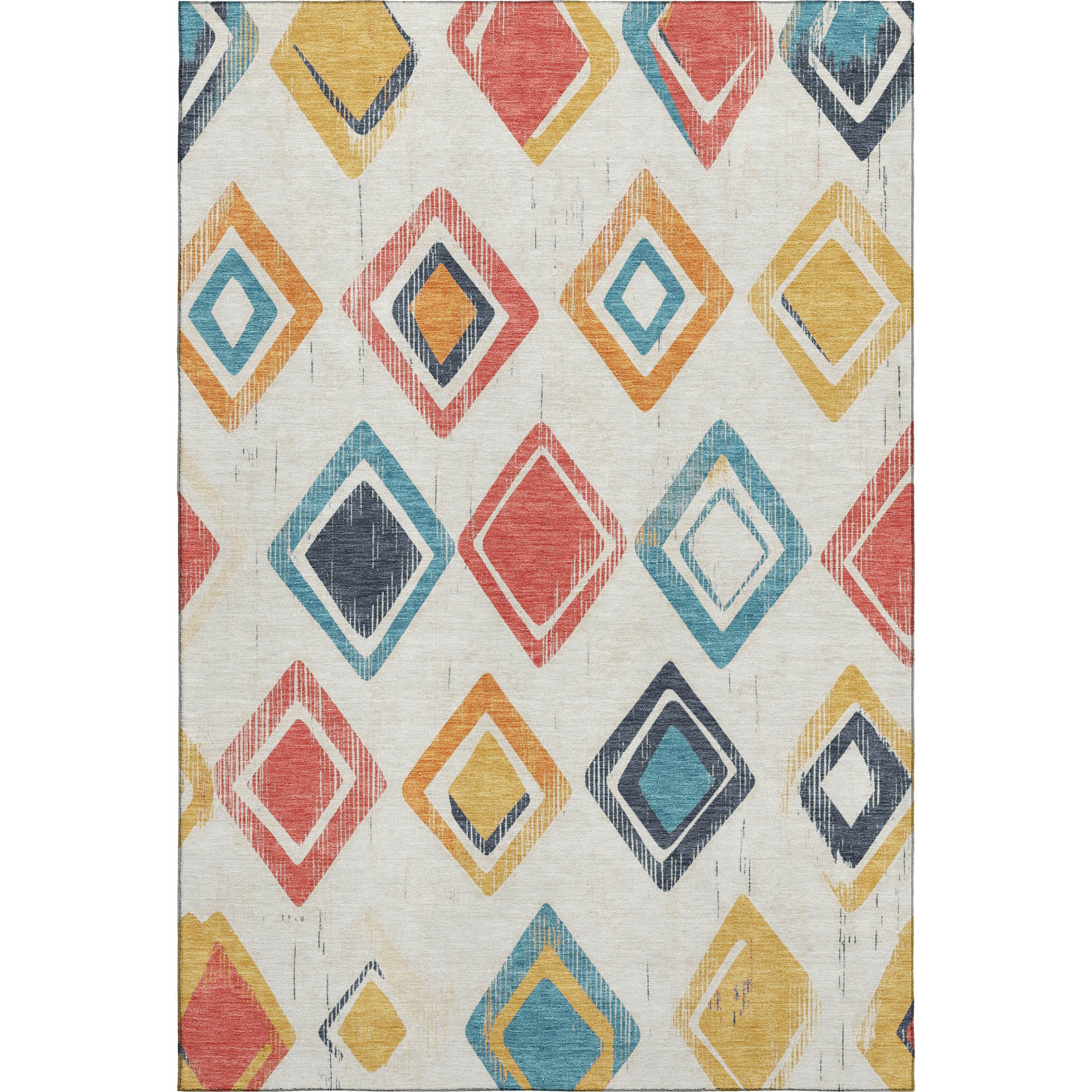 Lucerne Machine Washable Transitional Ivory Rug 2'6" x 3'10" #shape_Rectangle