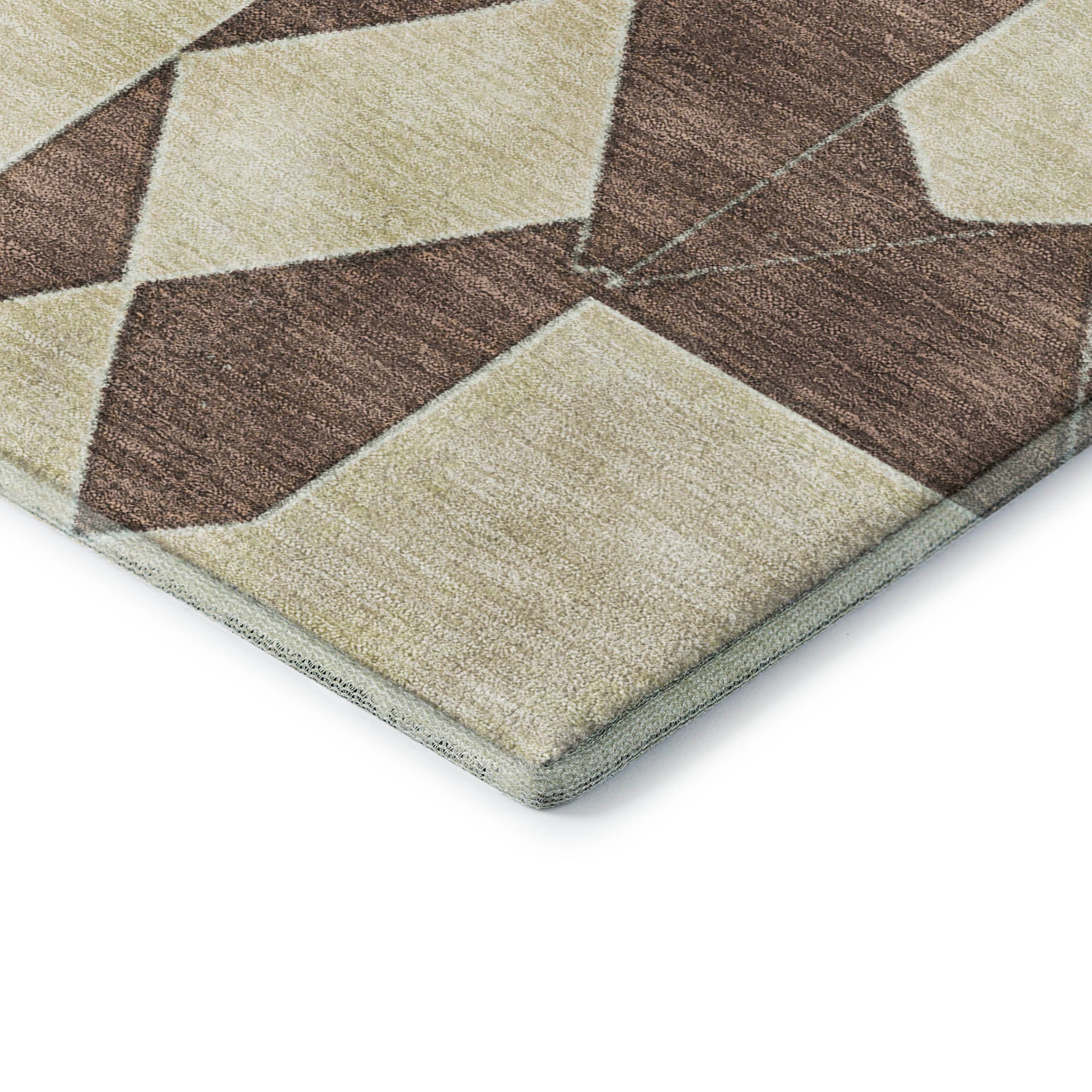 Istanbul Machine Washable Transitional Brown Rug 1'8" x 2'6" #shape_Rectangle