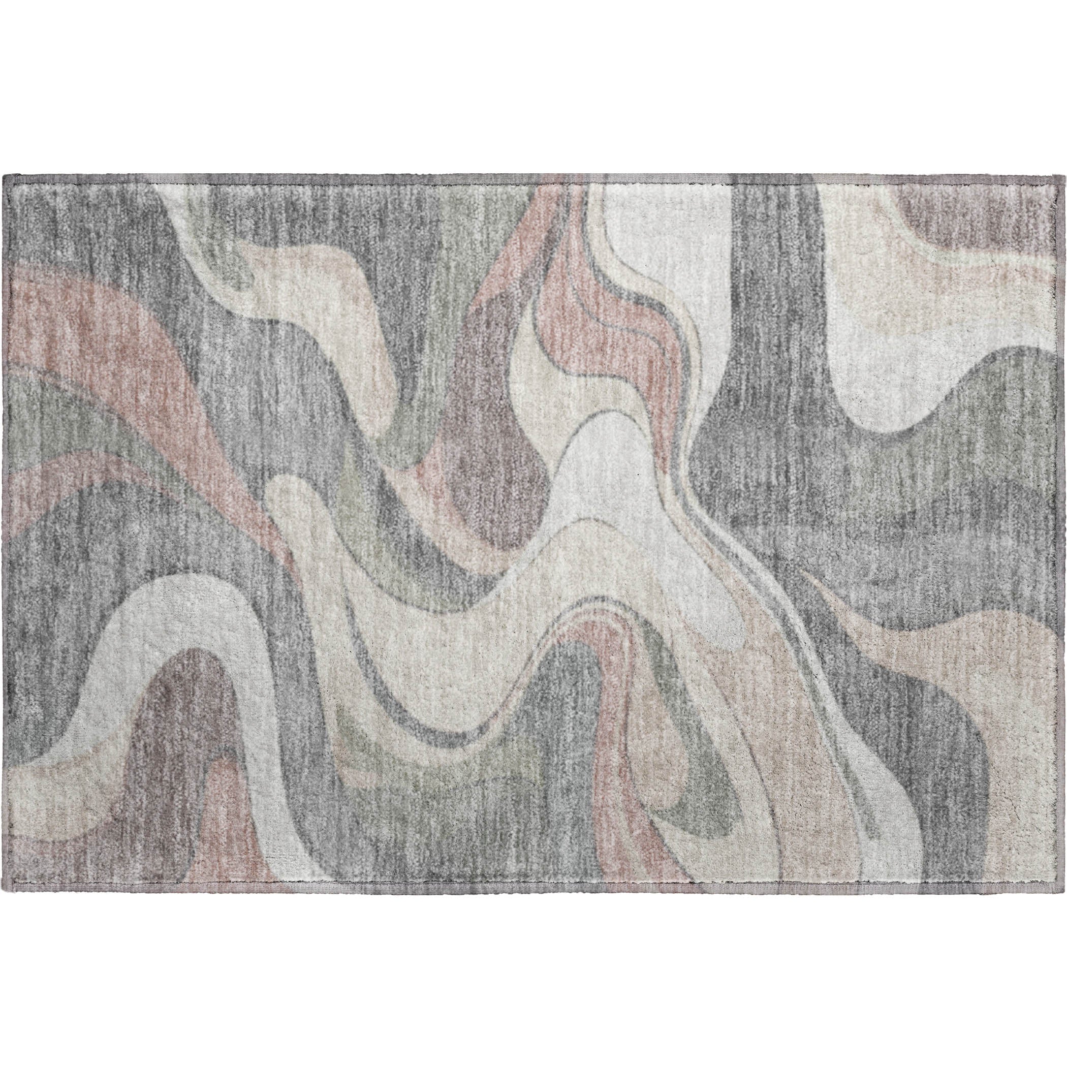 Reykjavik Machine Washable Transitional Beige Brown Rug 1'8" x 2'6" #shape_Rectangle