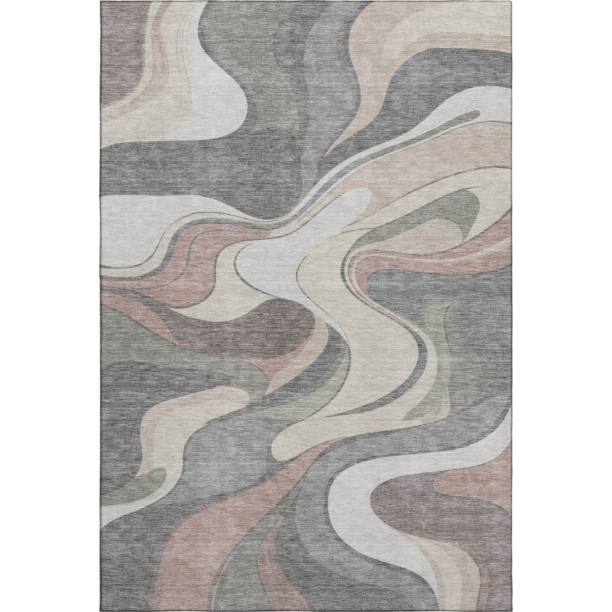 Reykjavik Machine Washable Transitional Beige Brown Rug 2'6" x 3'10" #shape_Rectangle