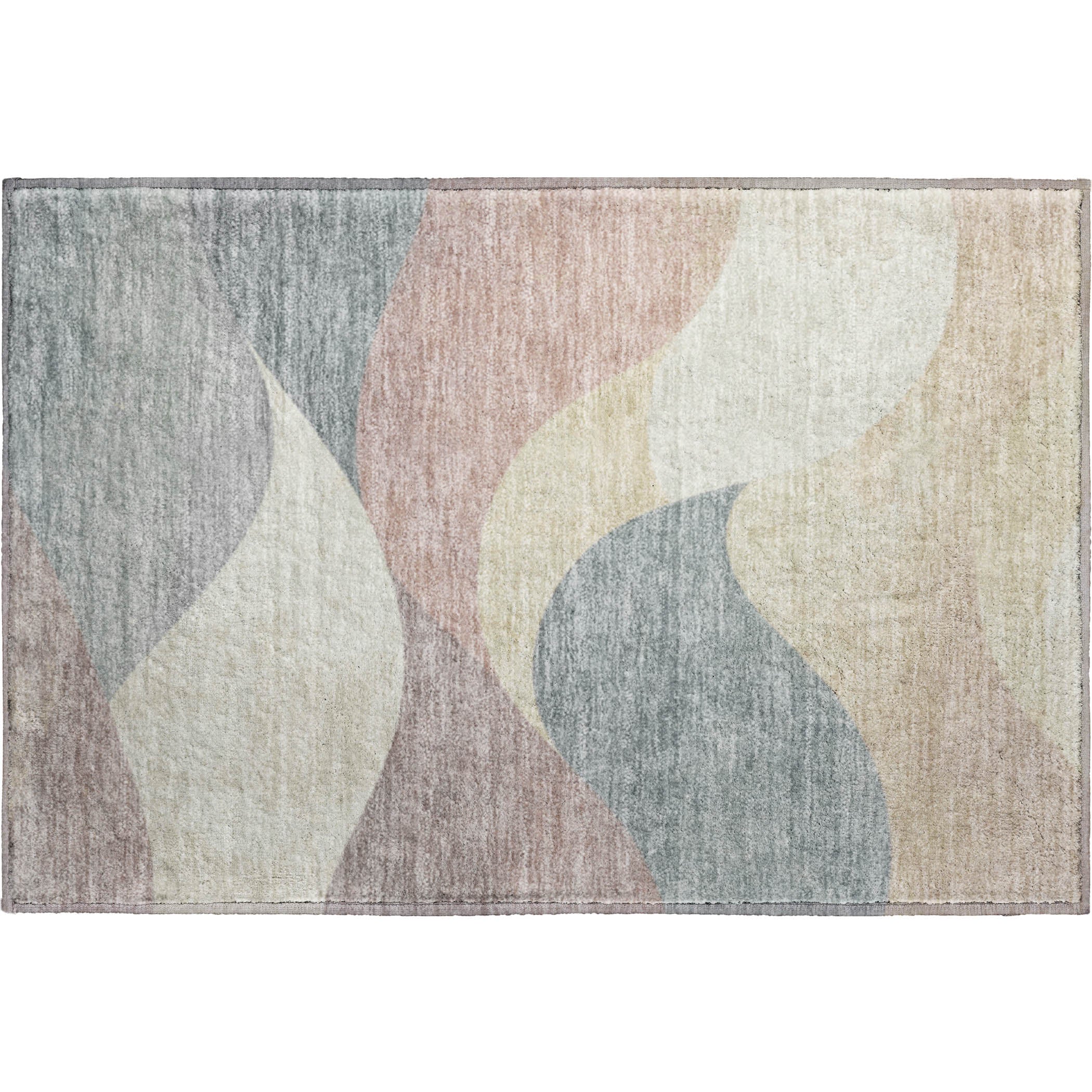 Cusco Machine Washable Transitional Beige Brown Rug 1'8" x 2'6" #shape_Rectangle