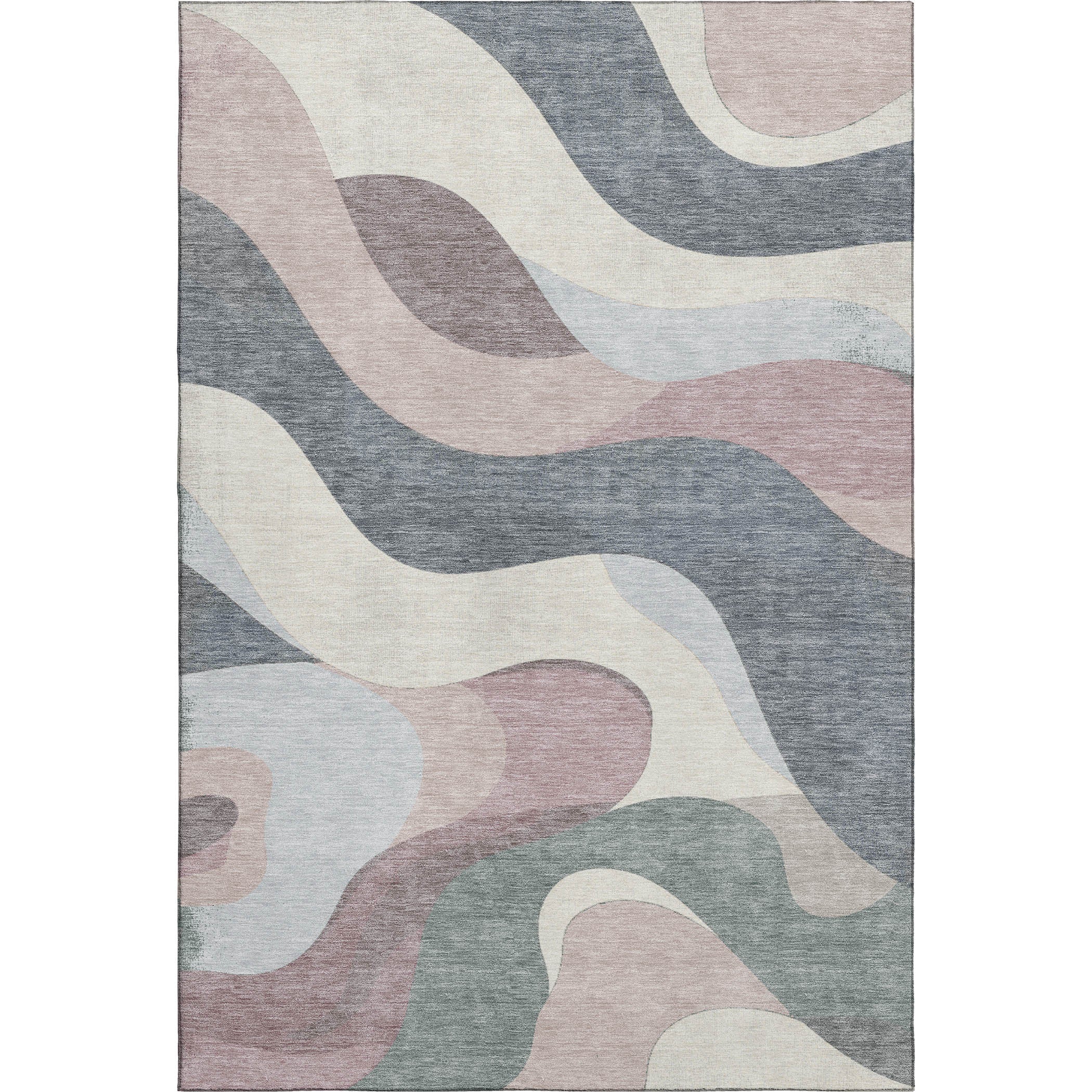 Reykjavik Machine Washable Transitional Blush Pink Rug 2'6" x 3'10" #shape_Rectangle