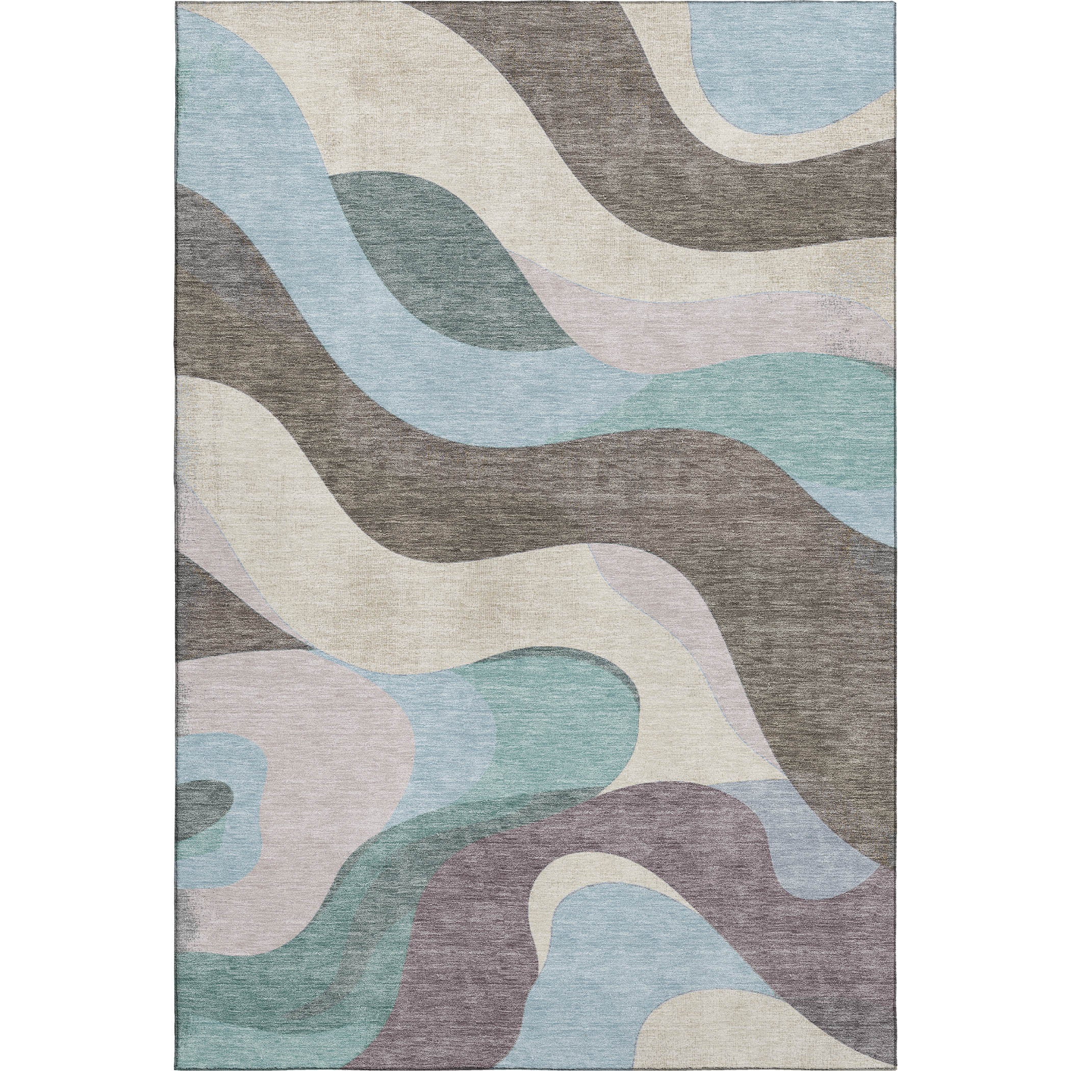 Reykjavik Machine Washable Transitional Taupe Brown Rug 2'6" x 3'10" #shape_Rectangle