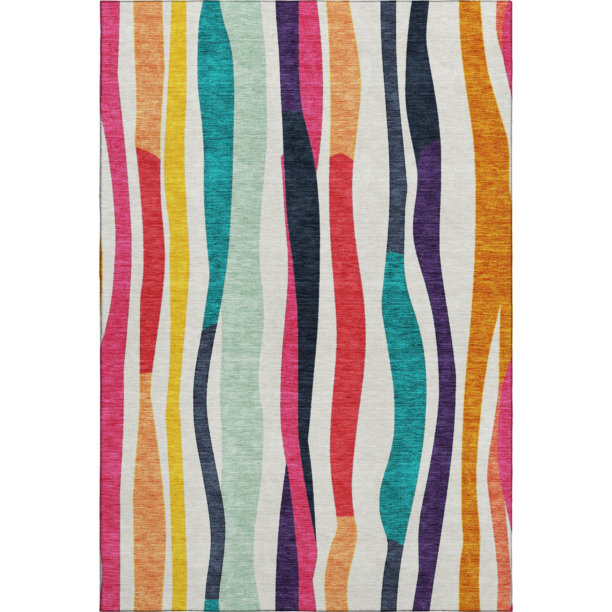 Zanzibar Machine Washable Transitional Ivory Rug 2'6" x 3'10" #shape_Rectangle