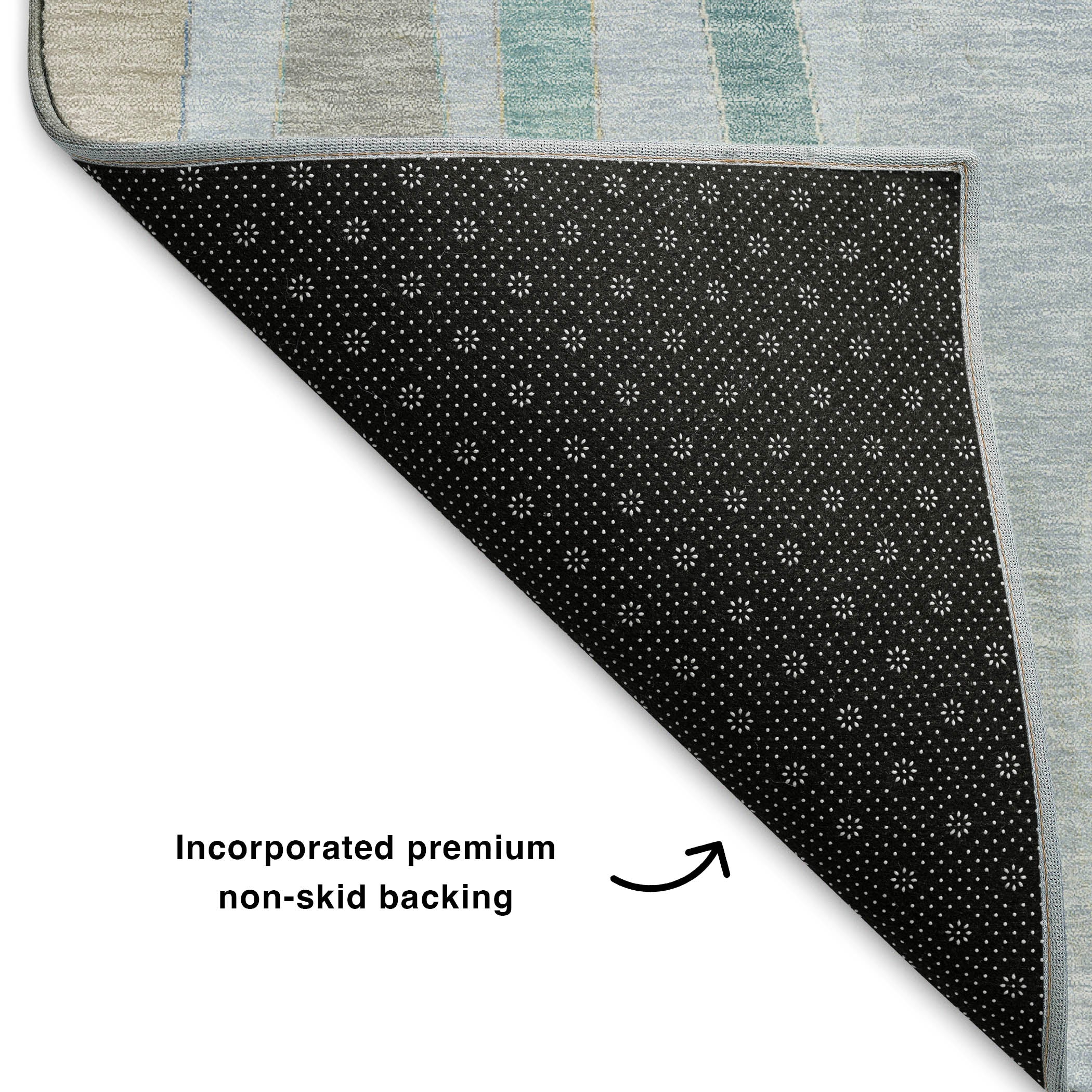 Zanzibar Machine Washable Transitional Sky Blue Rug 1'8" x 2'6" #shape_Rectangle