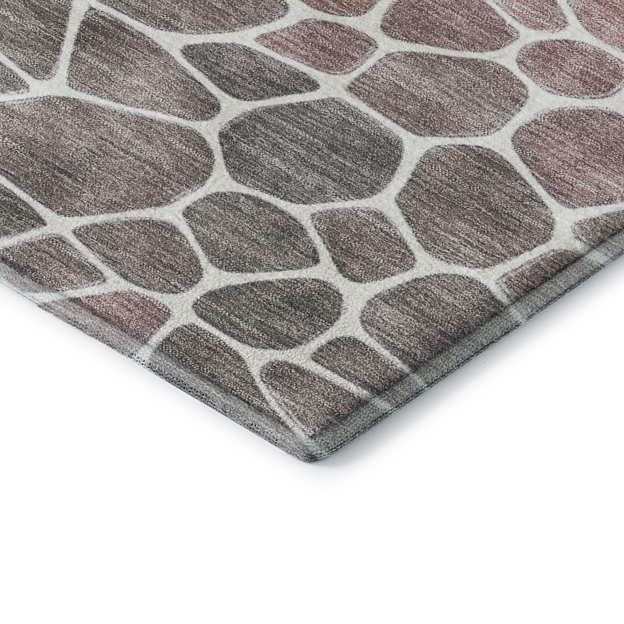 Ghent Machine Washable Transitional Blush Pink Rug 1'8" x 2'6" #shape_Rectangle