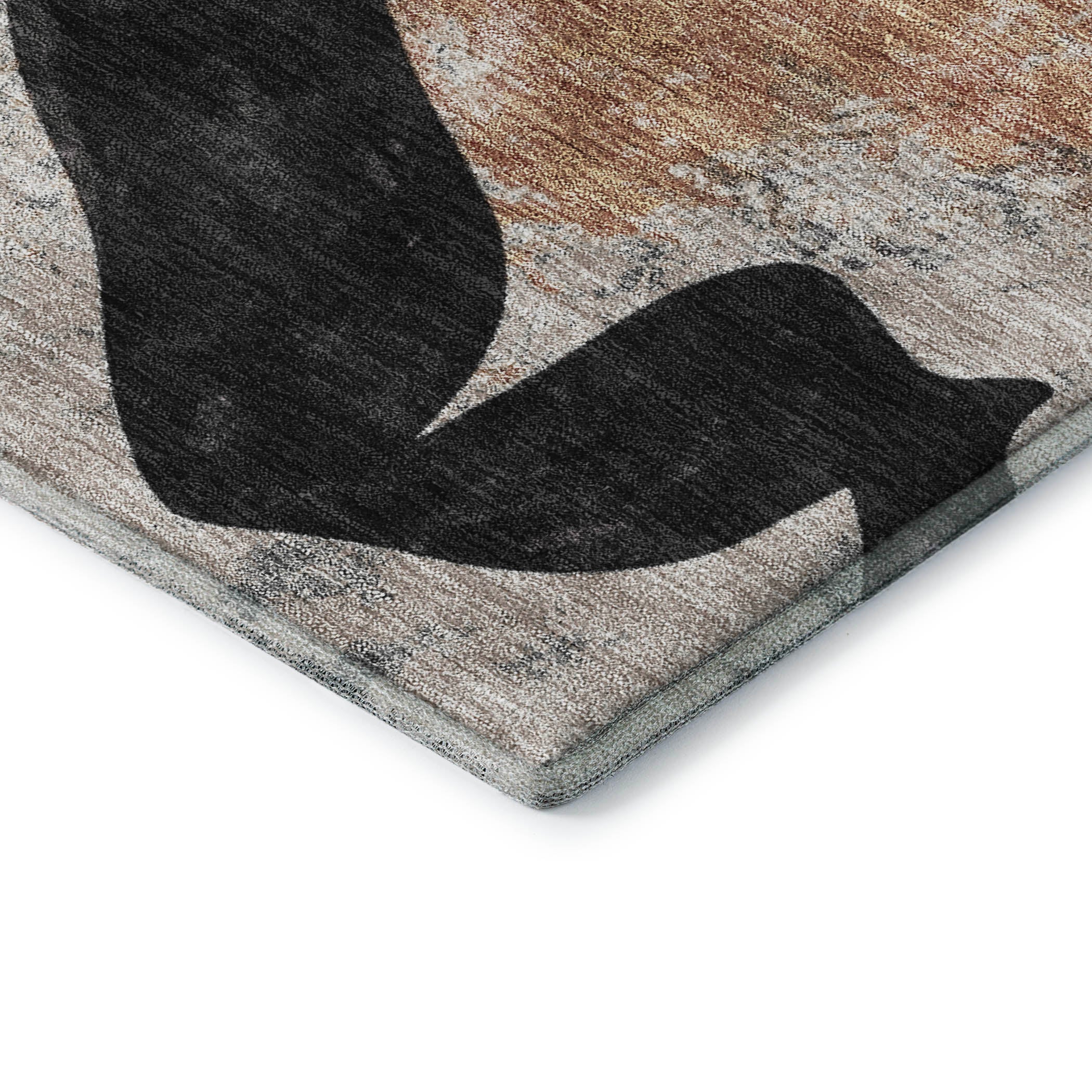 Athens Machine Washable Transitional Taupe Brown Rug 1'8" x 2'6" #shape_Rectangle