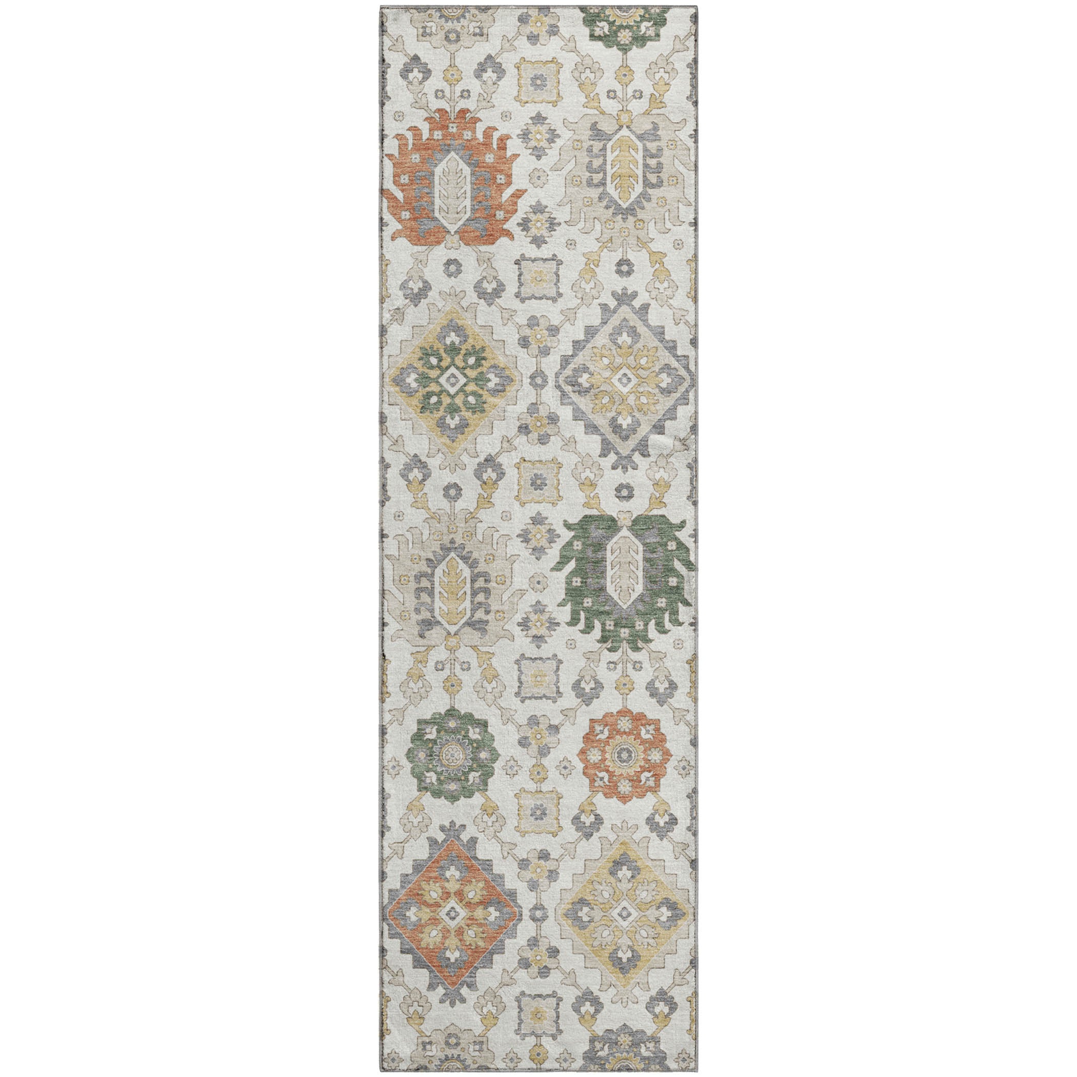 Bern Machine Washable Transitional Ivory Rug 2'3" x 7'6" #shape_Runner