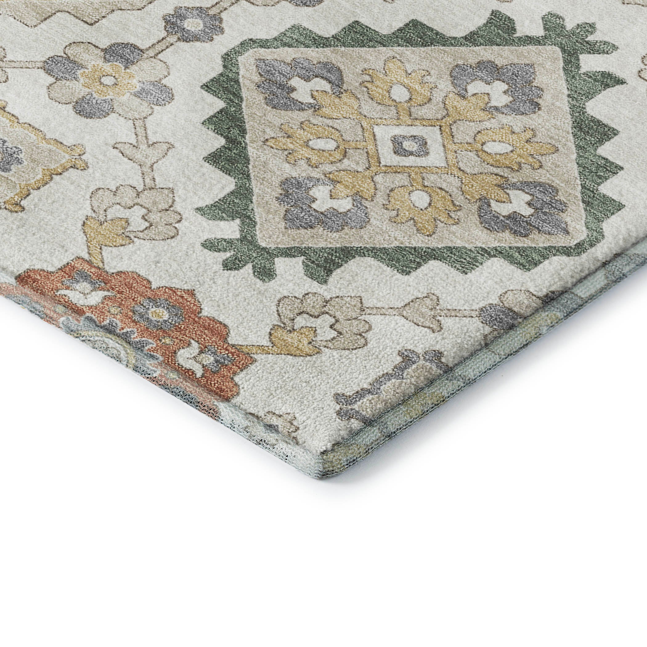 Bern Machine Washable Transitional Ivory Rug 1'8" x 2'6" #shape_Rectangle