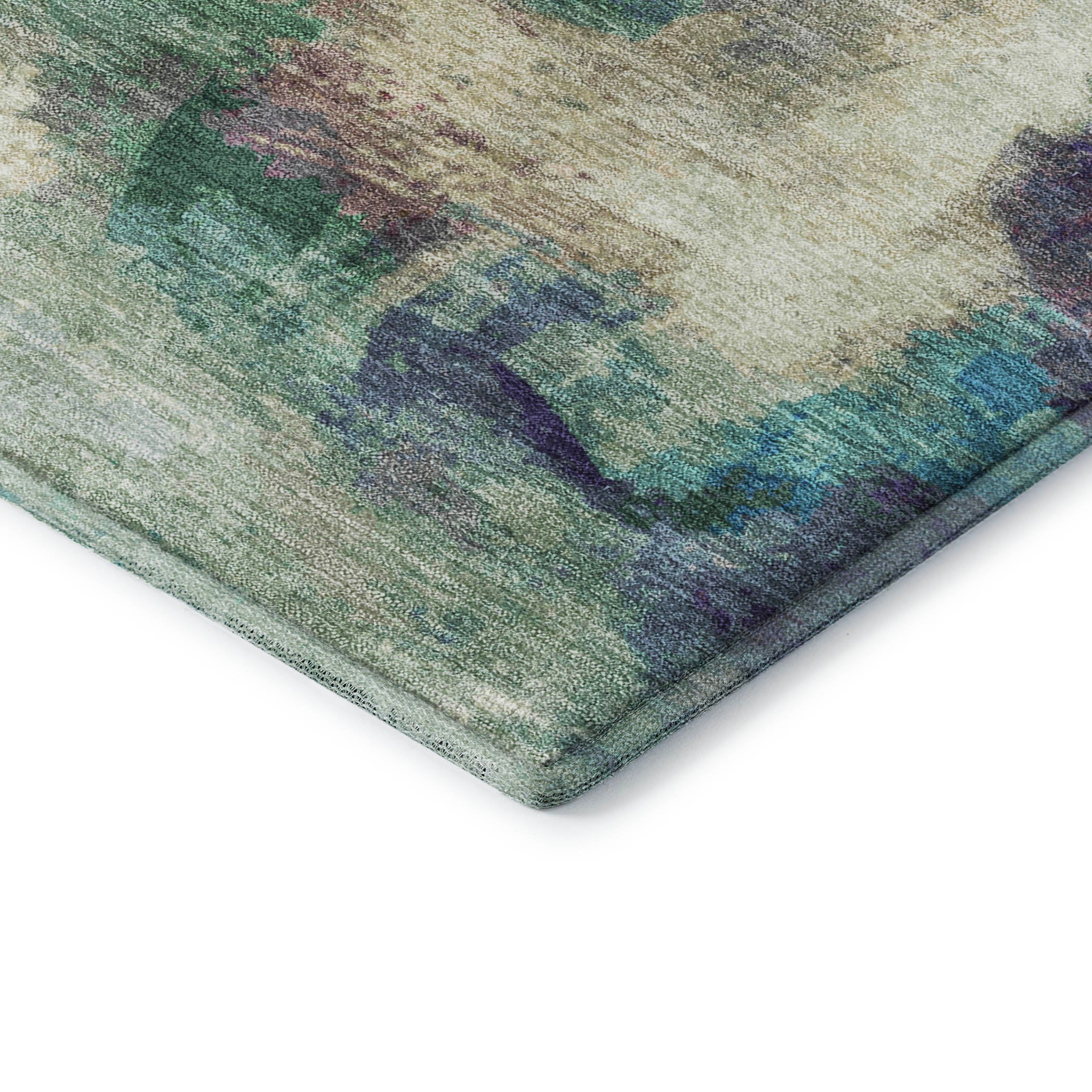 Oslo Machine Washable Transitional Sage Green Rug 1'8" x 2'6" #shape_Rectangle
