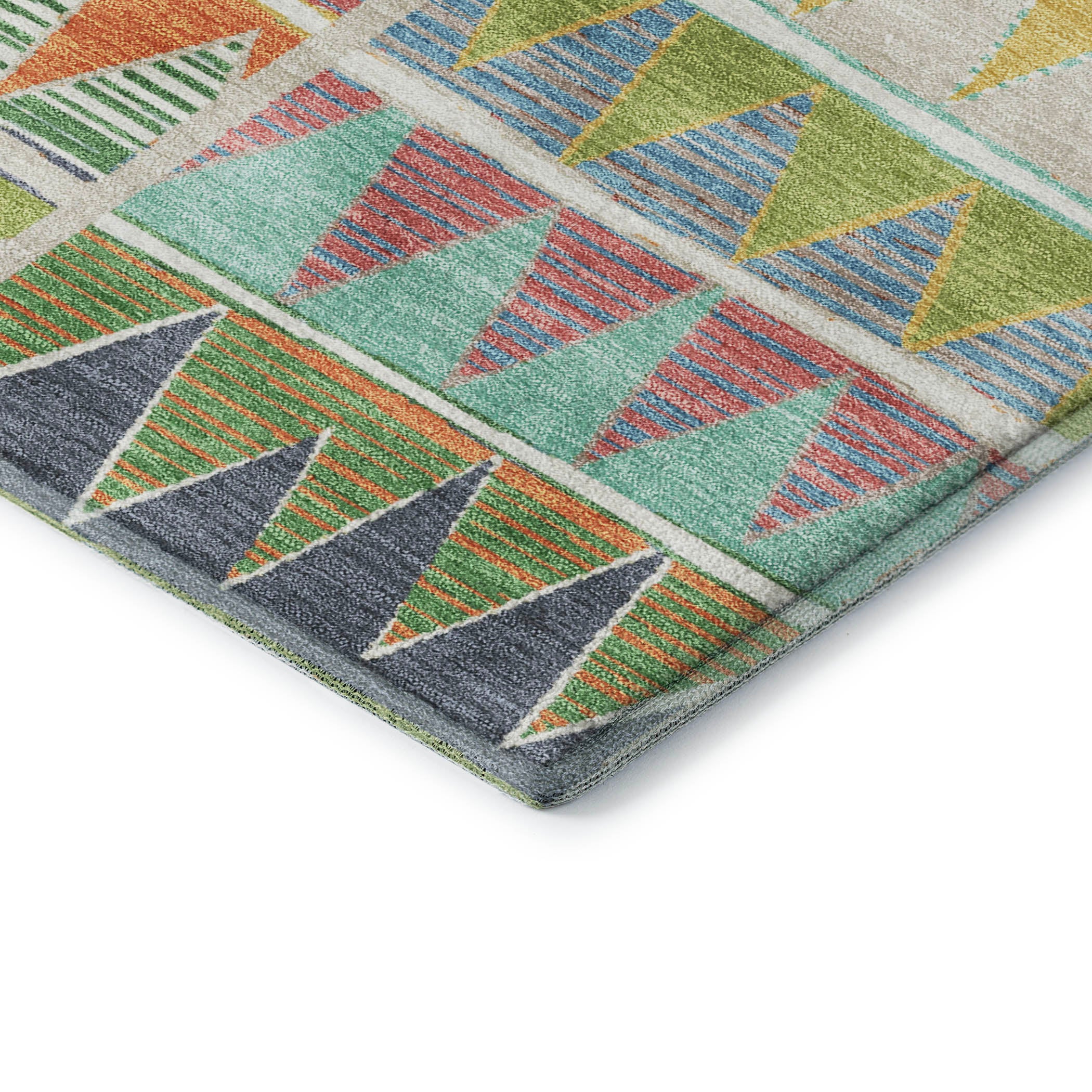 Bruges Machine Washable Transitional Beige Brown Rug 1'8" x 2'6" #shape_Rectangle
