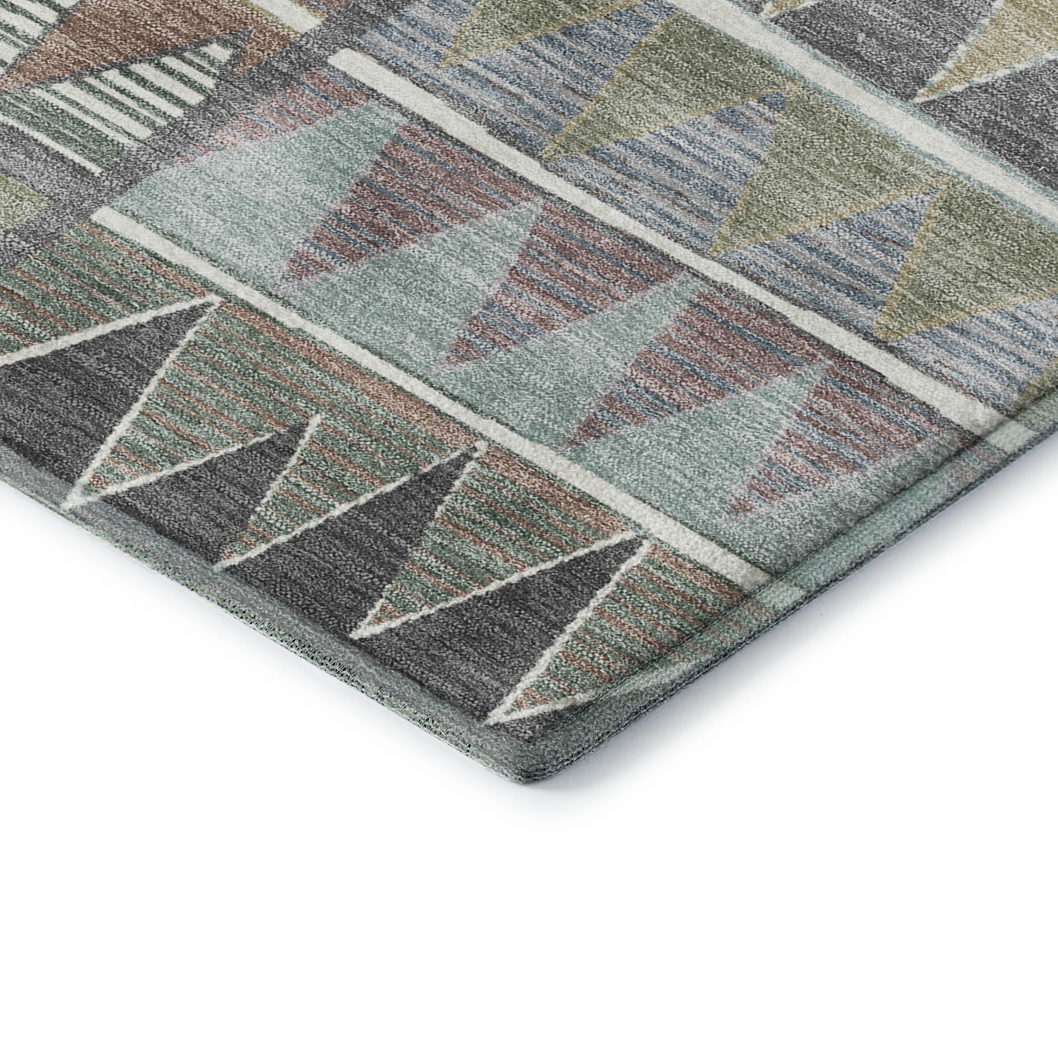 Bruges Machine Washable Transitional Gray Rug 1'8" x 2'6" #shape_Rectangle