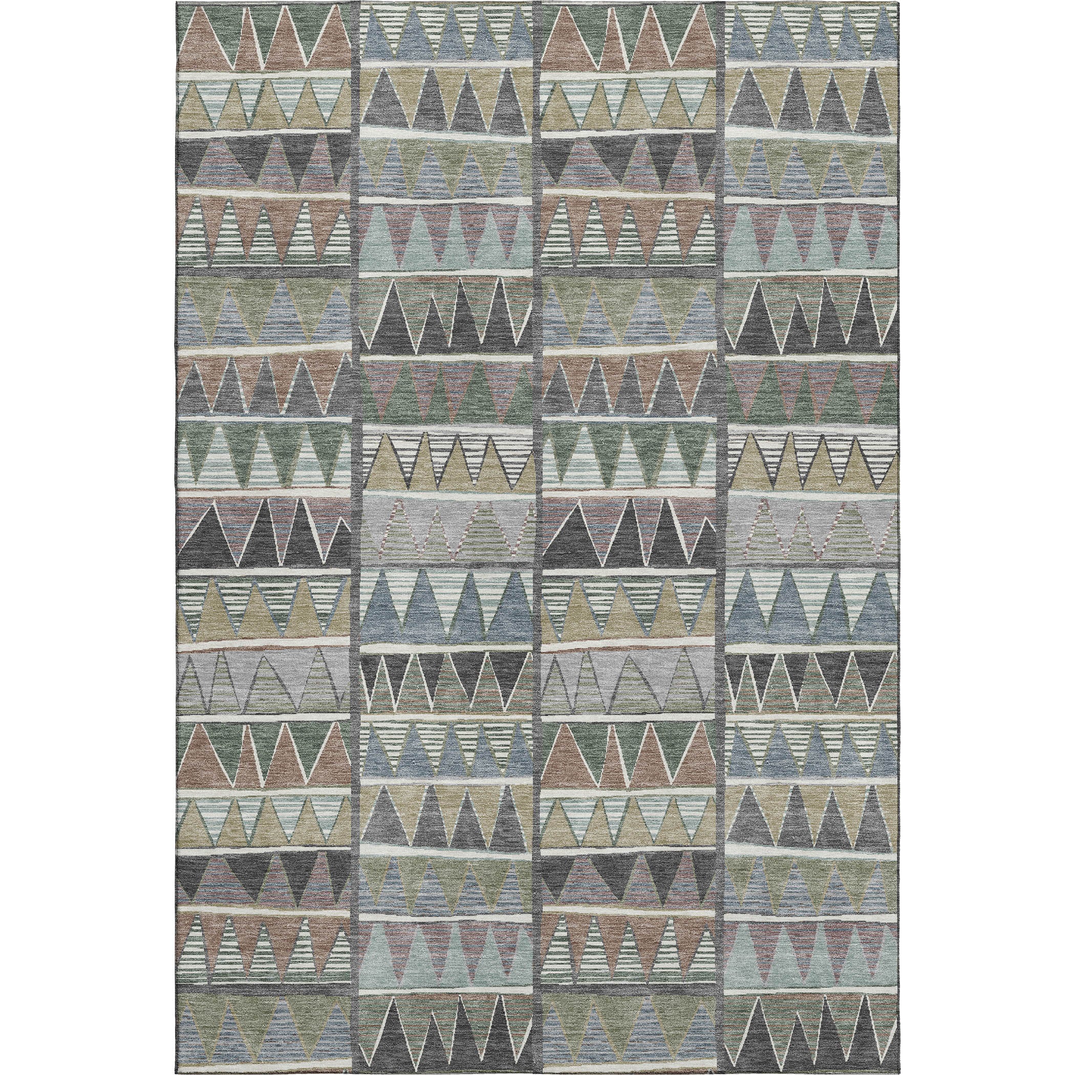 Bruges Machine Washable Transitional Gray Rug 2'6" x 3'10" #shape_Rectangle