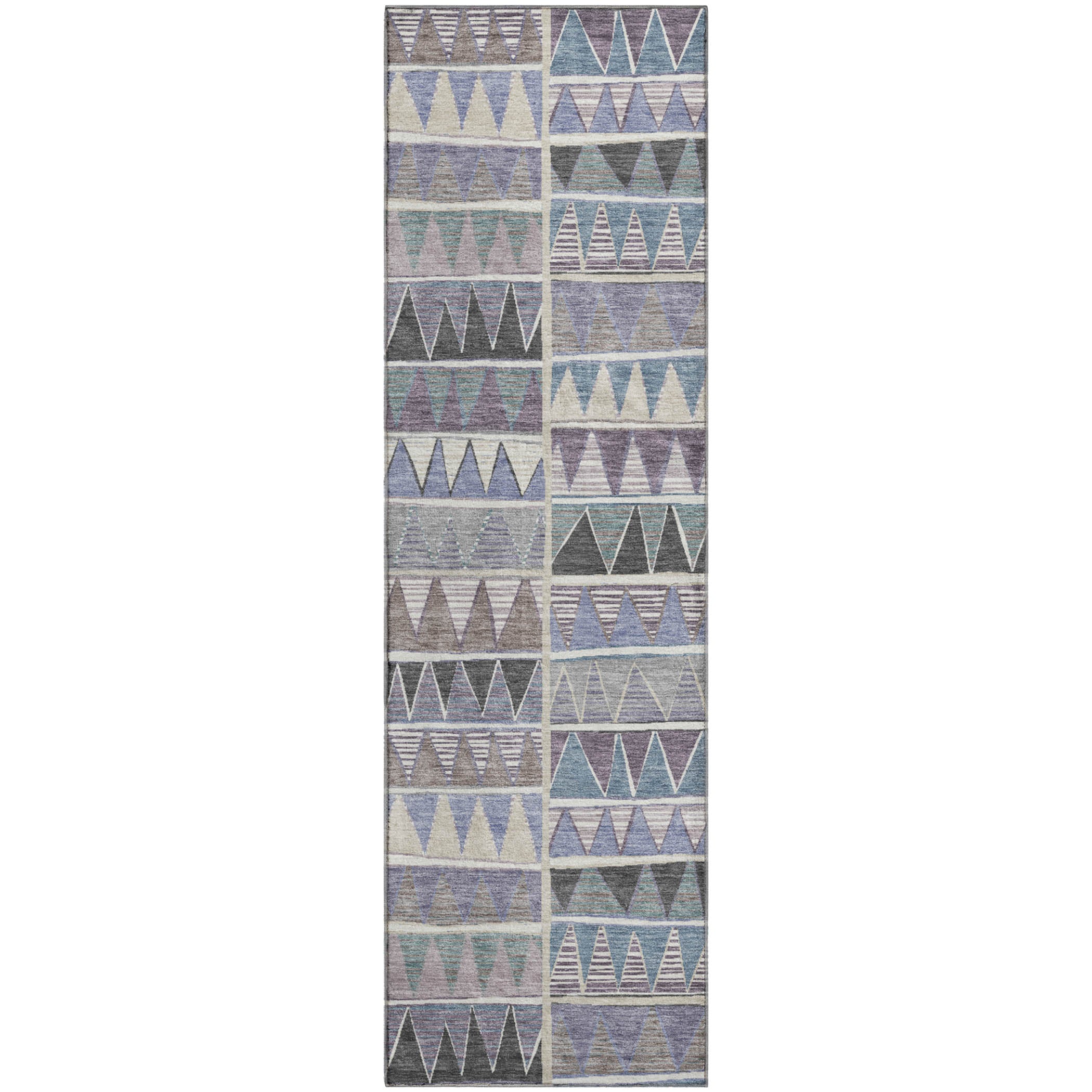 Bruges Machine Washable Transitional Lavender Purple Rug 2'3" x 7'6" #shape_Runner