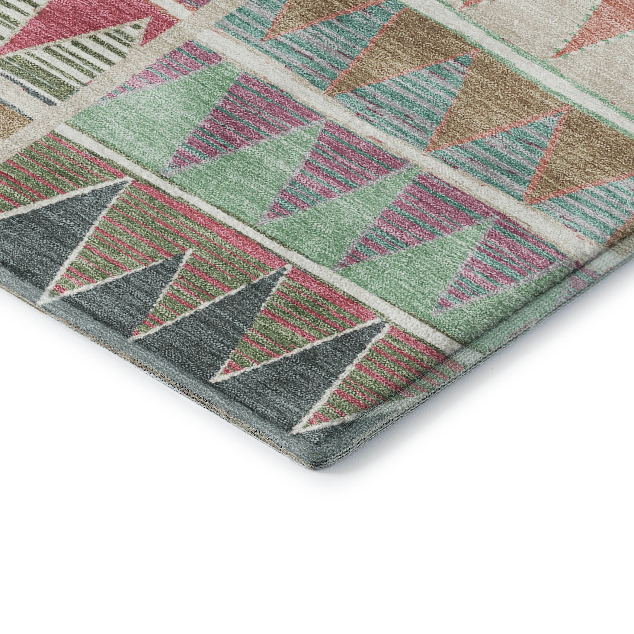 Bruges Machine Washable Transitional Salmon Orange Rug 1'8" x 2'6" #shape_Rectangle