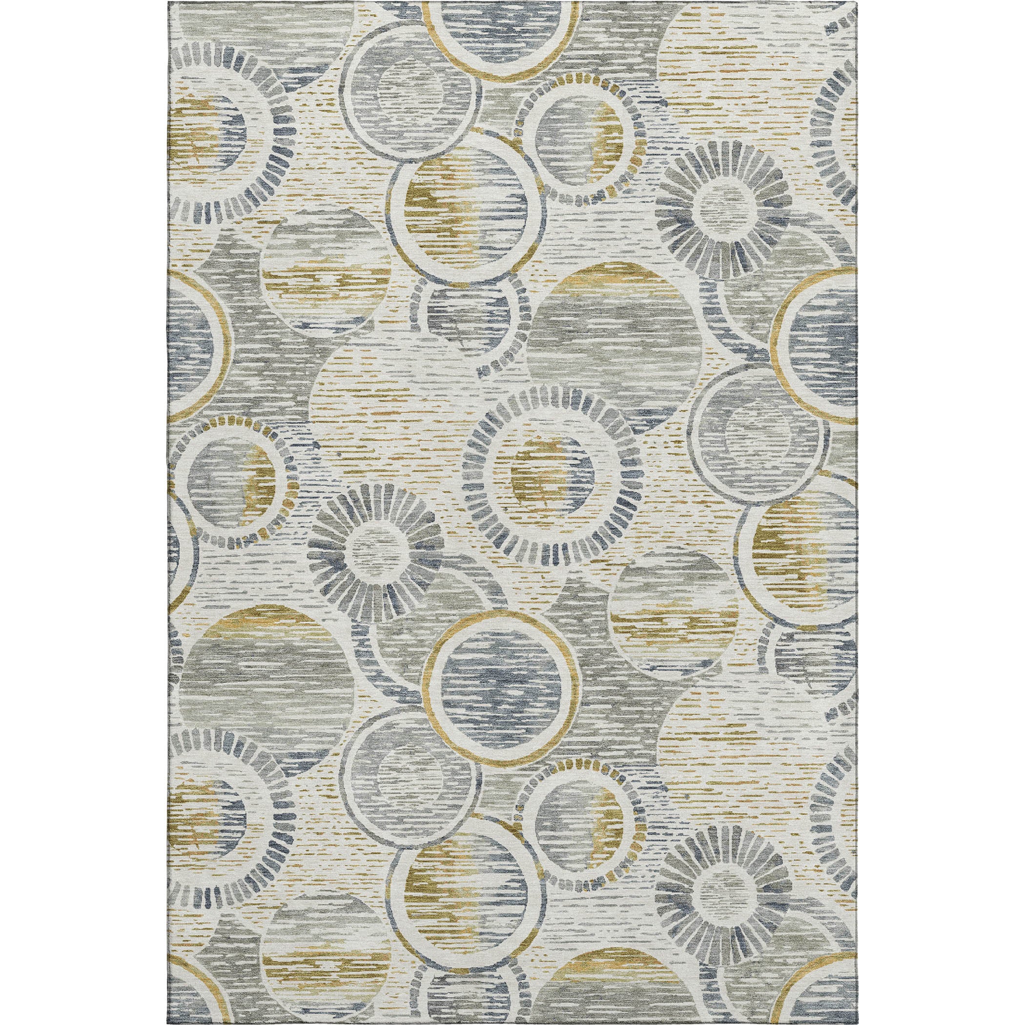 Vienna Machine Washable Transitional Ivory Rug 2'6" x 3'10" #shape_Rectangle