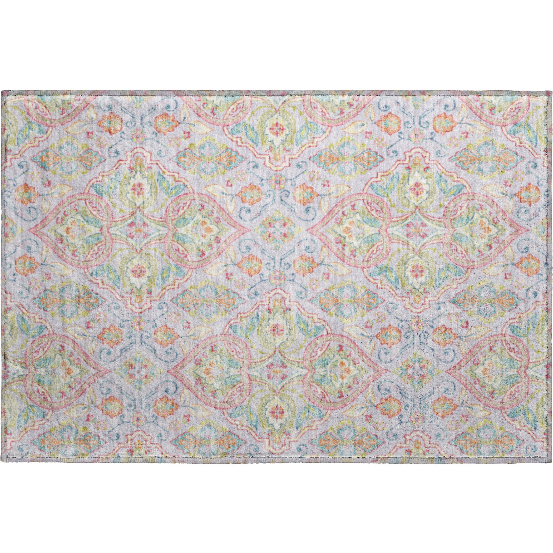 Sintra Machine Washable Transitional Lavender Purple Rug 1'8" x 2'6" #shape_Rectangle
