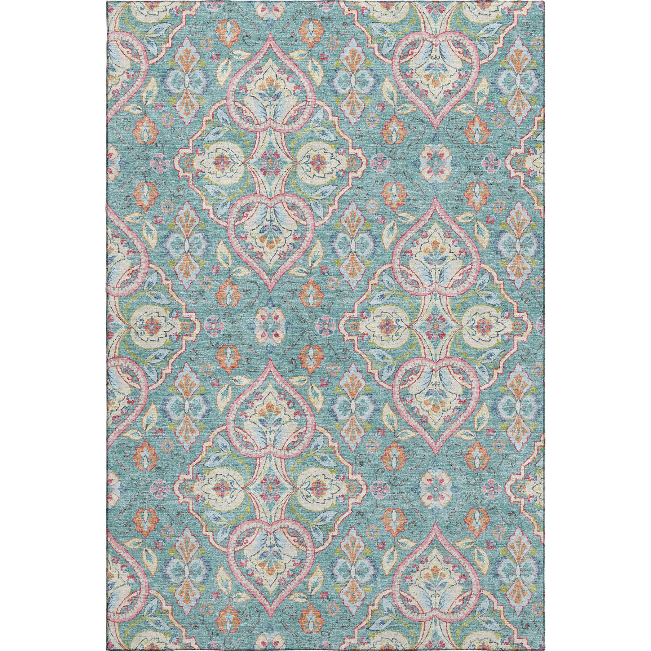 Sintra Machine Washable Transitional Spa Blue Rug 2'6" x 3'10" #shape_Rectangle