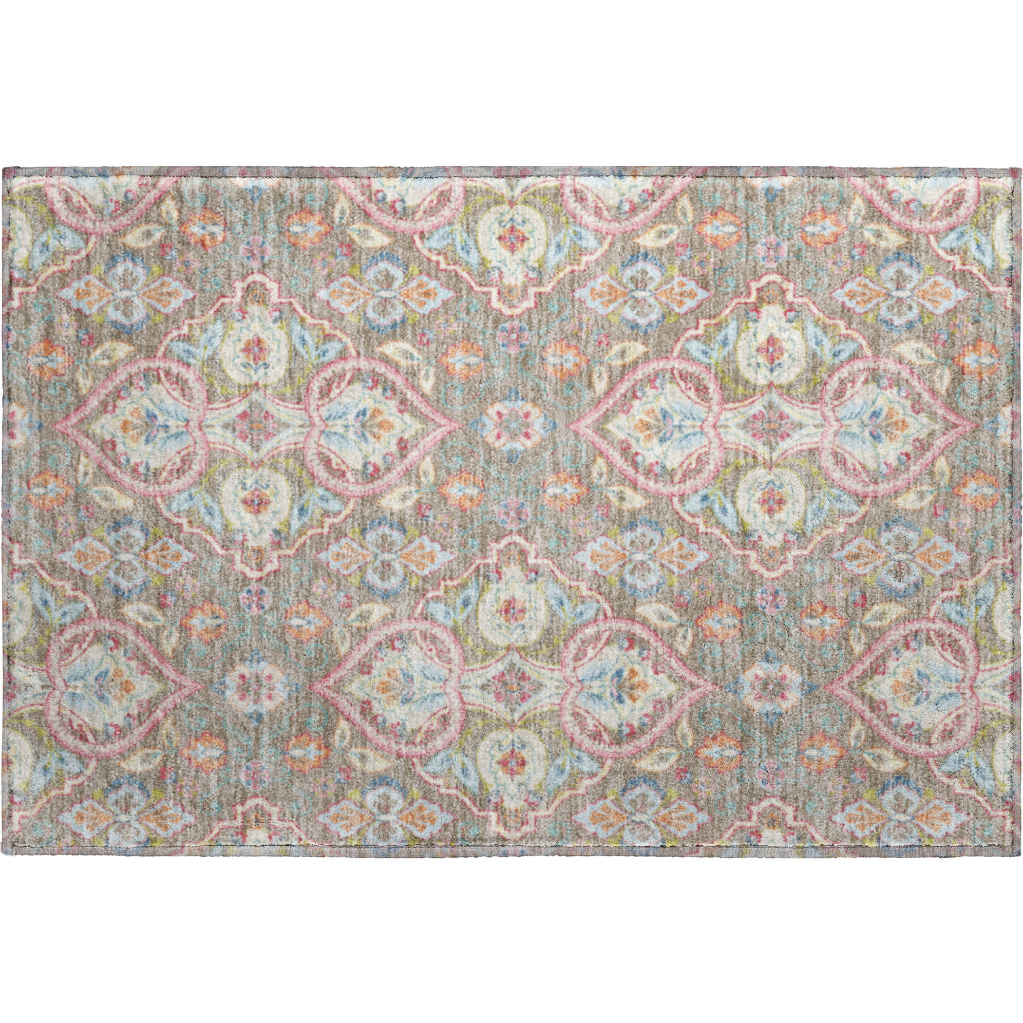 Sintra Machine Washable Transitional Taupe Brown Rug 1'8" x 2'6" #shape_Rectangle