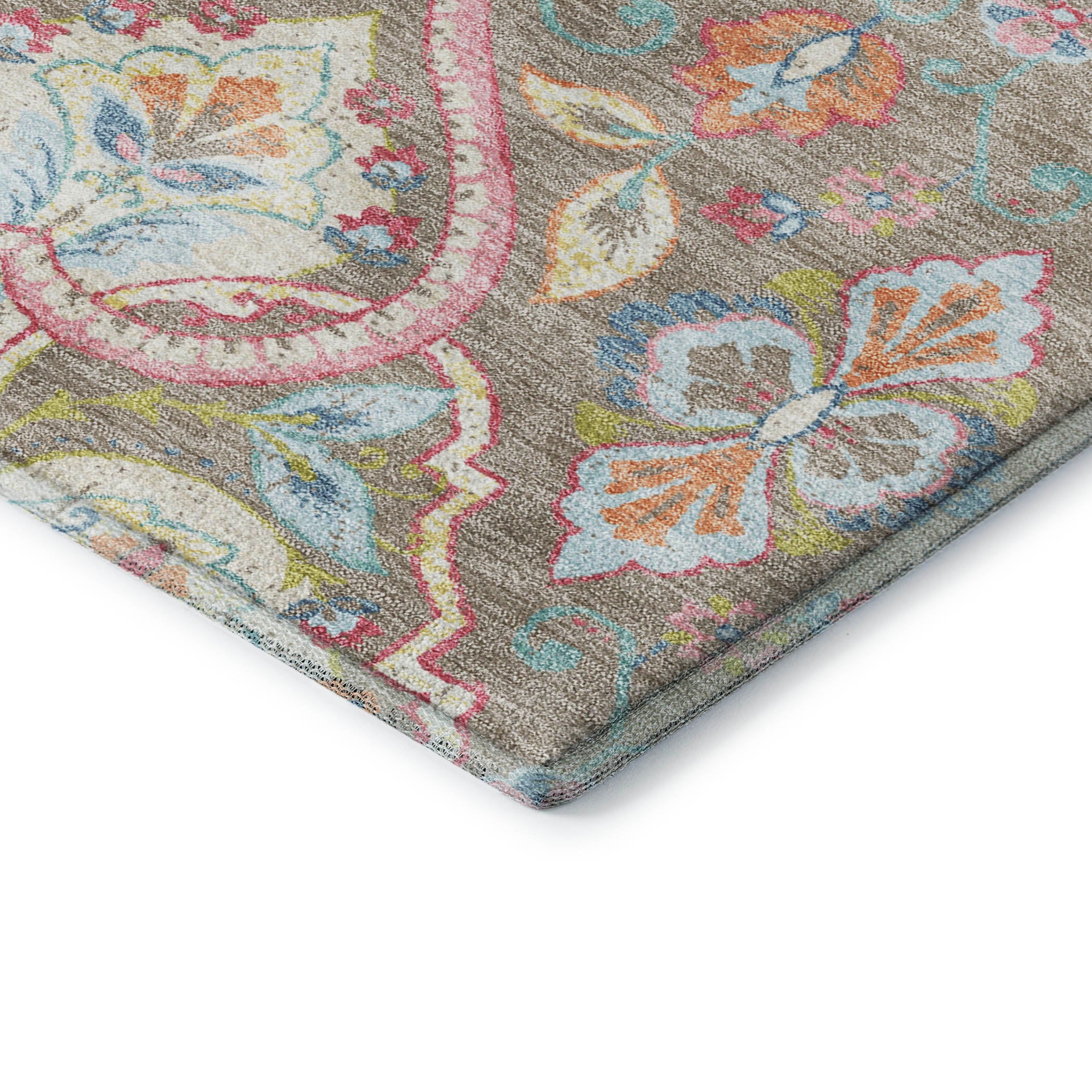 Sintra Machine Washable Transitional Taupe Brown Rug 1'8" x 2'6" #shape_Rectangle