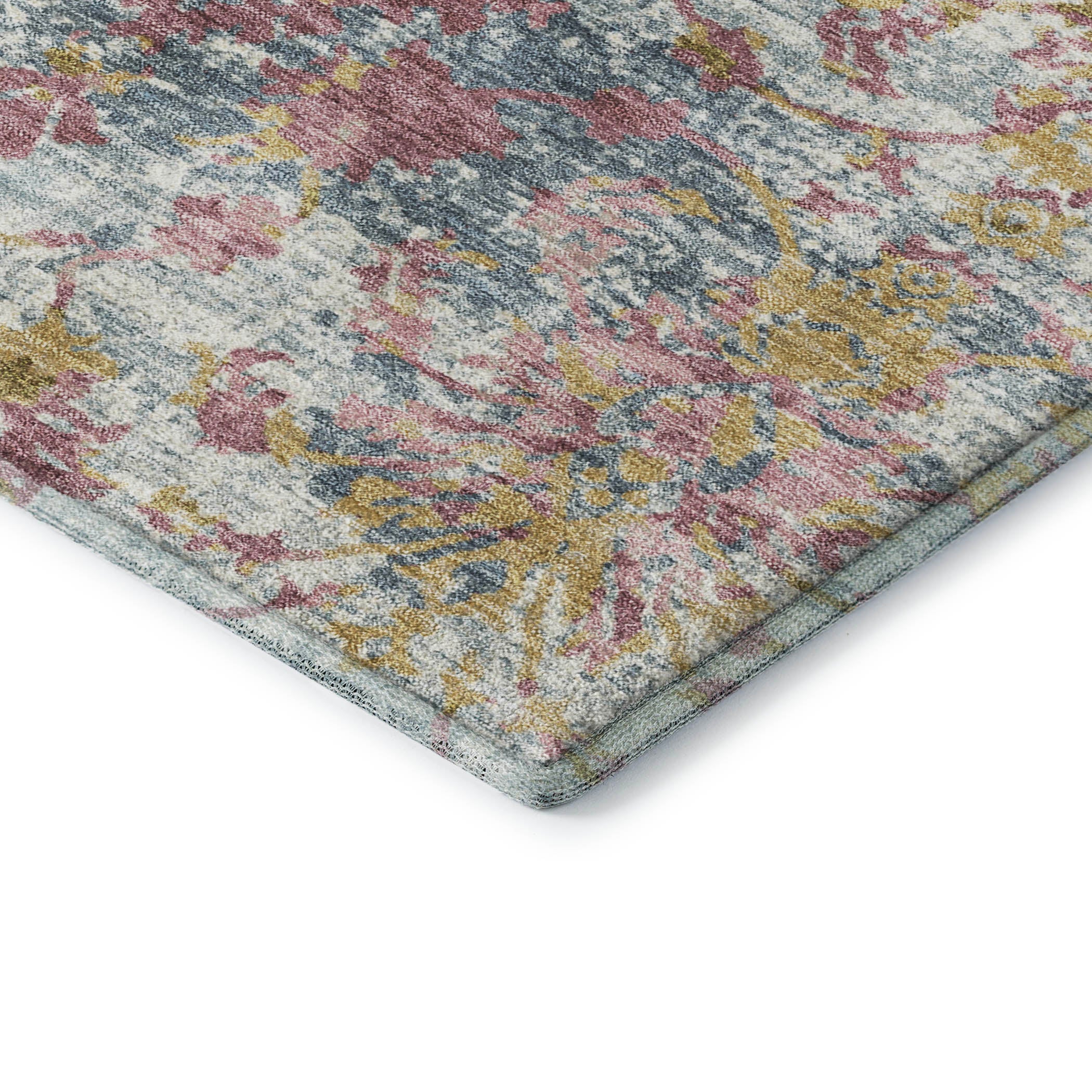 Dubrovnik Machine Washable Transitional Wheat Gold Rug 1'8" x 2'6" #shape_Rectangle