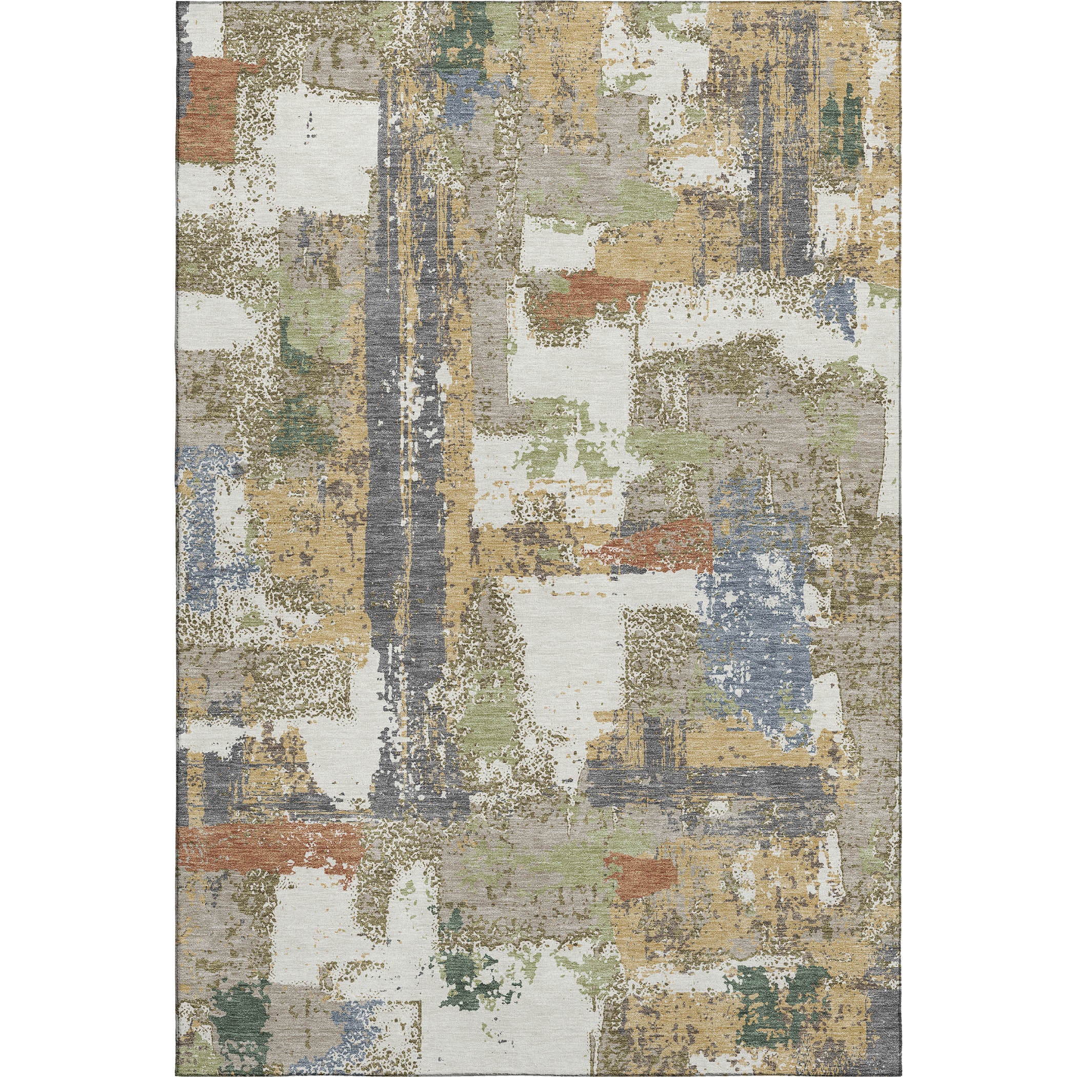 Seoul Machine Washable Transitional Ivory Rug 2'6" x 3'10" #shape_Rectangle