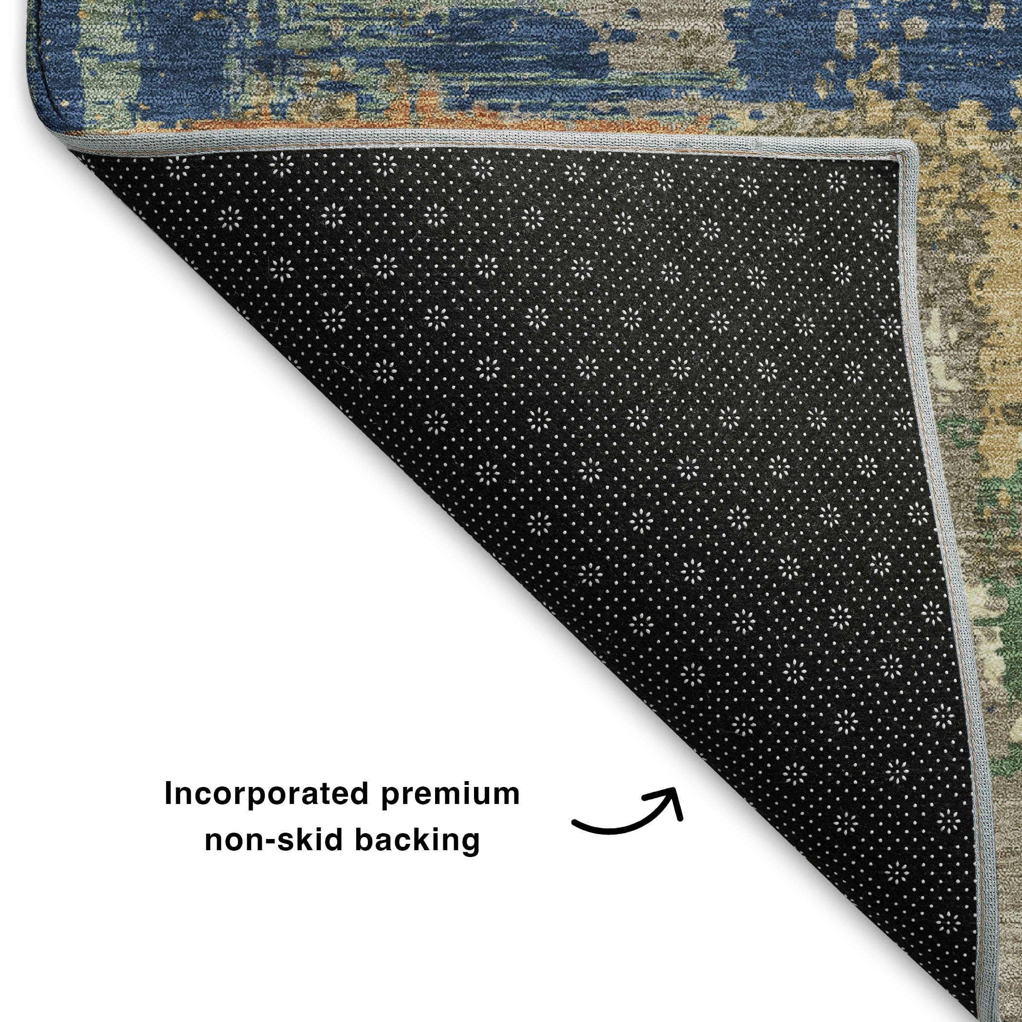 Seoul Machine Washable Transitional Taupe Brown Rug 1'8" x 2'6" #shape_Rectangle