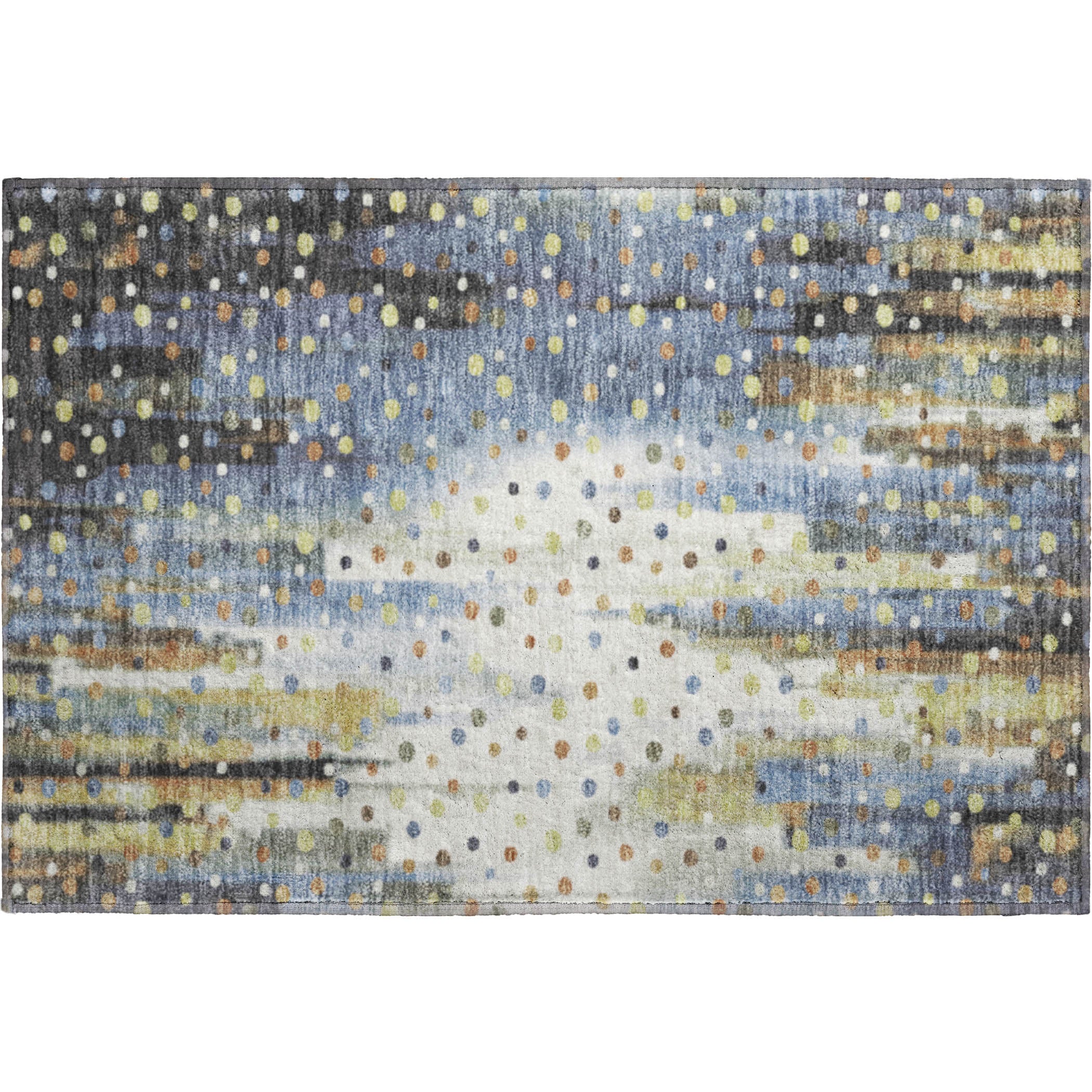Seville Machine Washable Transitional Denim Blue Rug 1'8" x 2'6" #shape_Rectangle