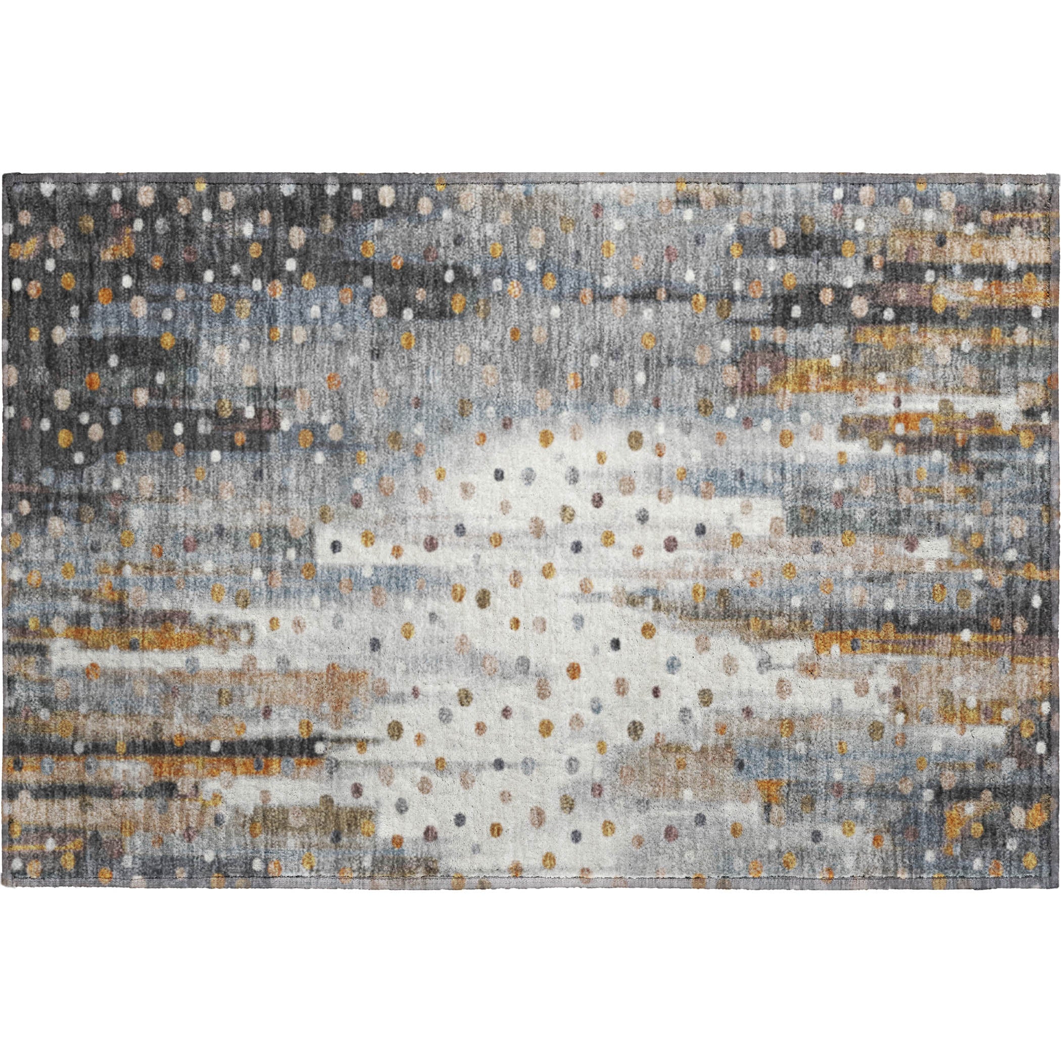 Seville Machine Washable Transitional Gray Rug 1'8" x 2'6" #shape_Rectangle