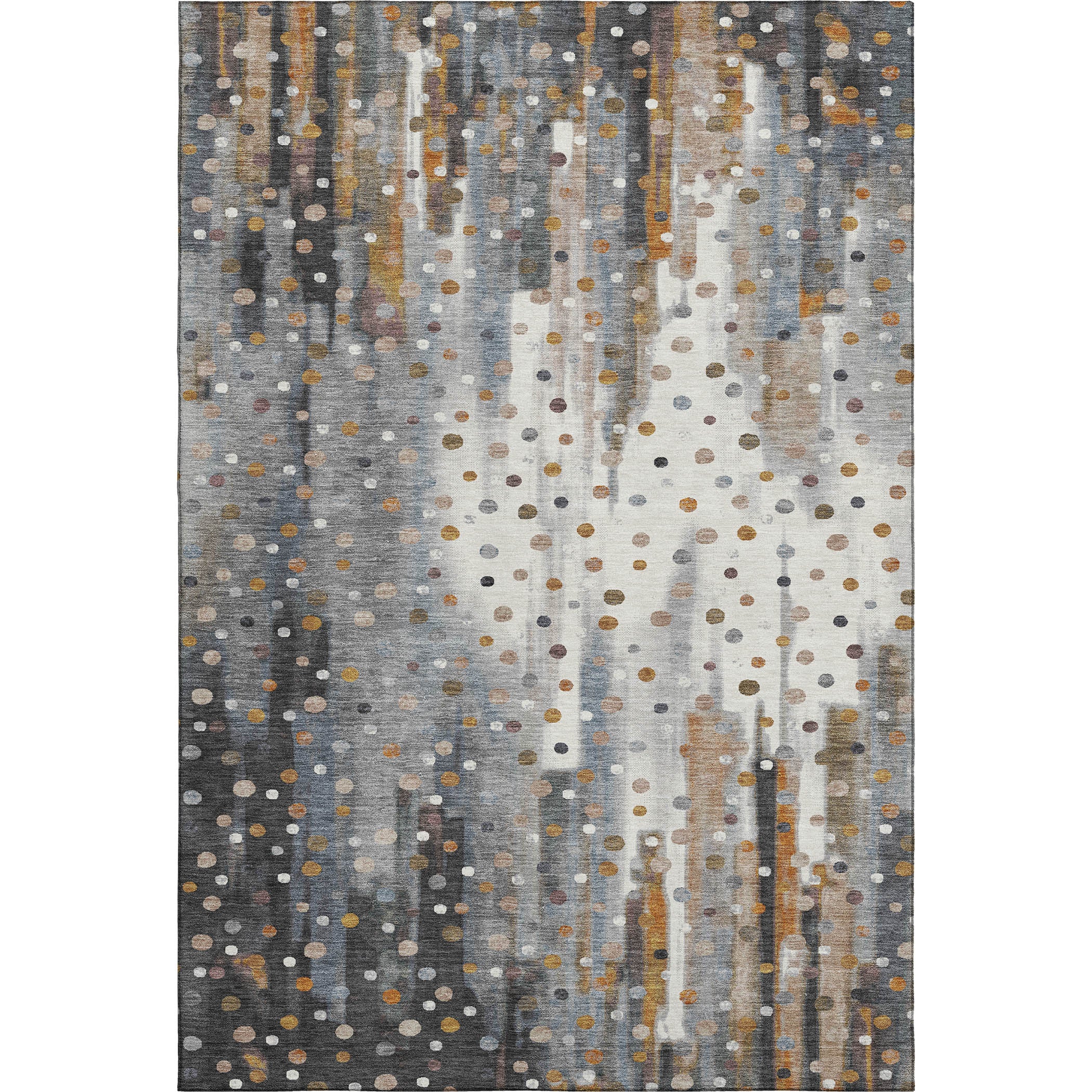 Seville Machine Washable Transitional Gray Rug 2'6" x 3'10" #shape_Rectangle