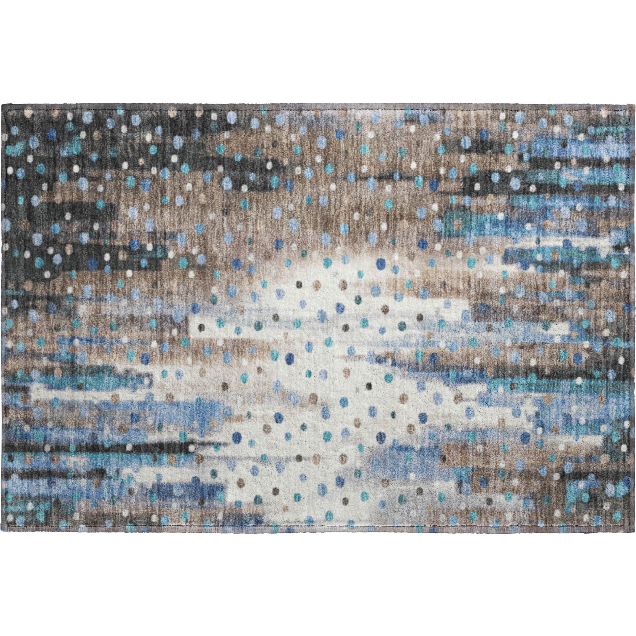 Seville Machine Washable Transitional Taupe Brown Rug 1'8" x 2'6" #shape_Rectangle