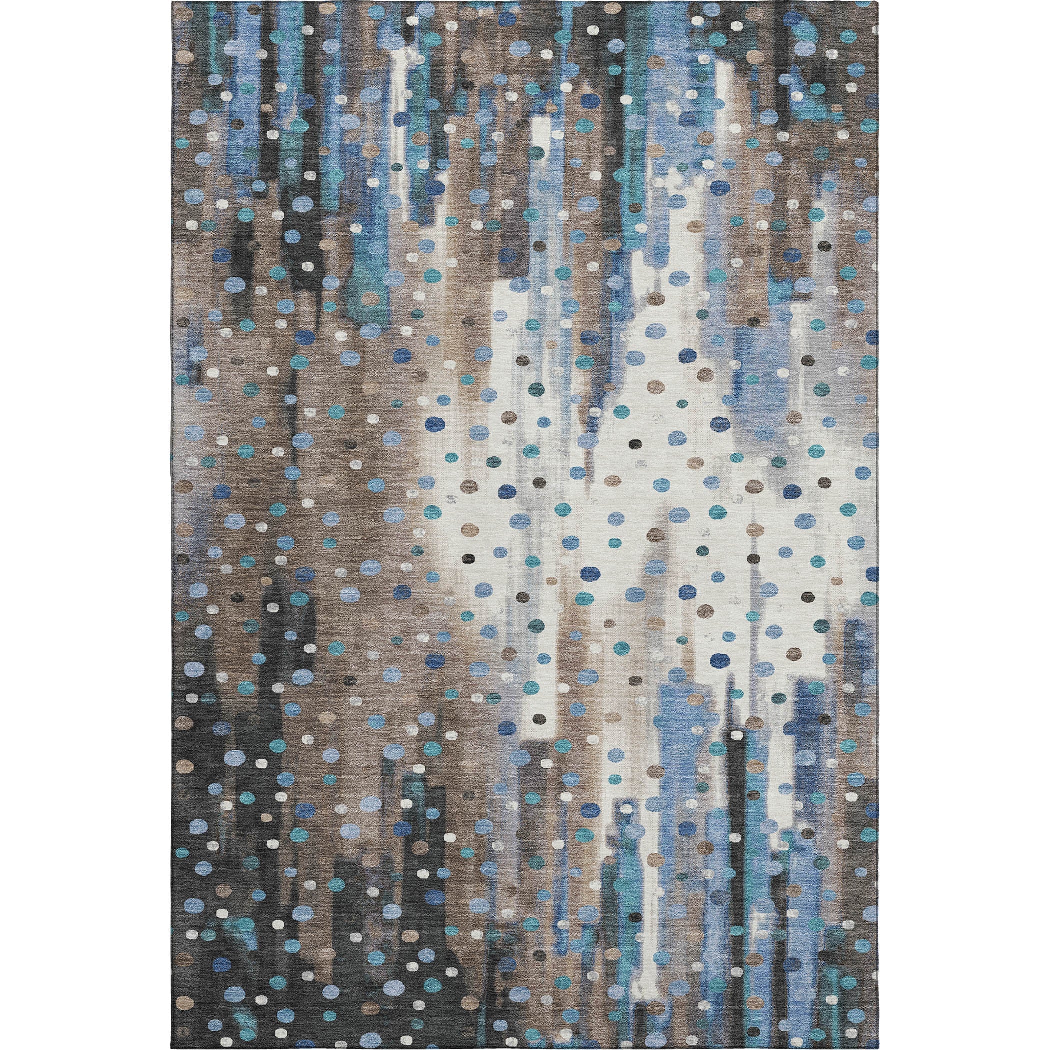 Seville Machine Washable Transitional Taupe Brown Rug 2'6" x 3'10" #shape_Rectangle