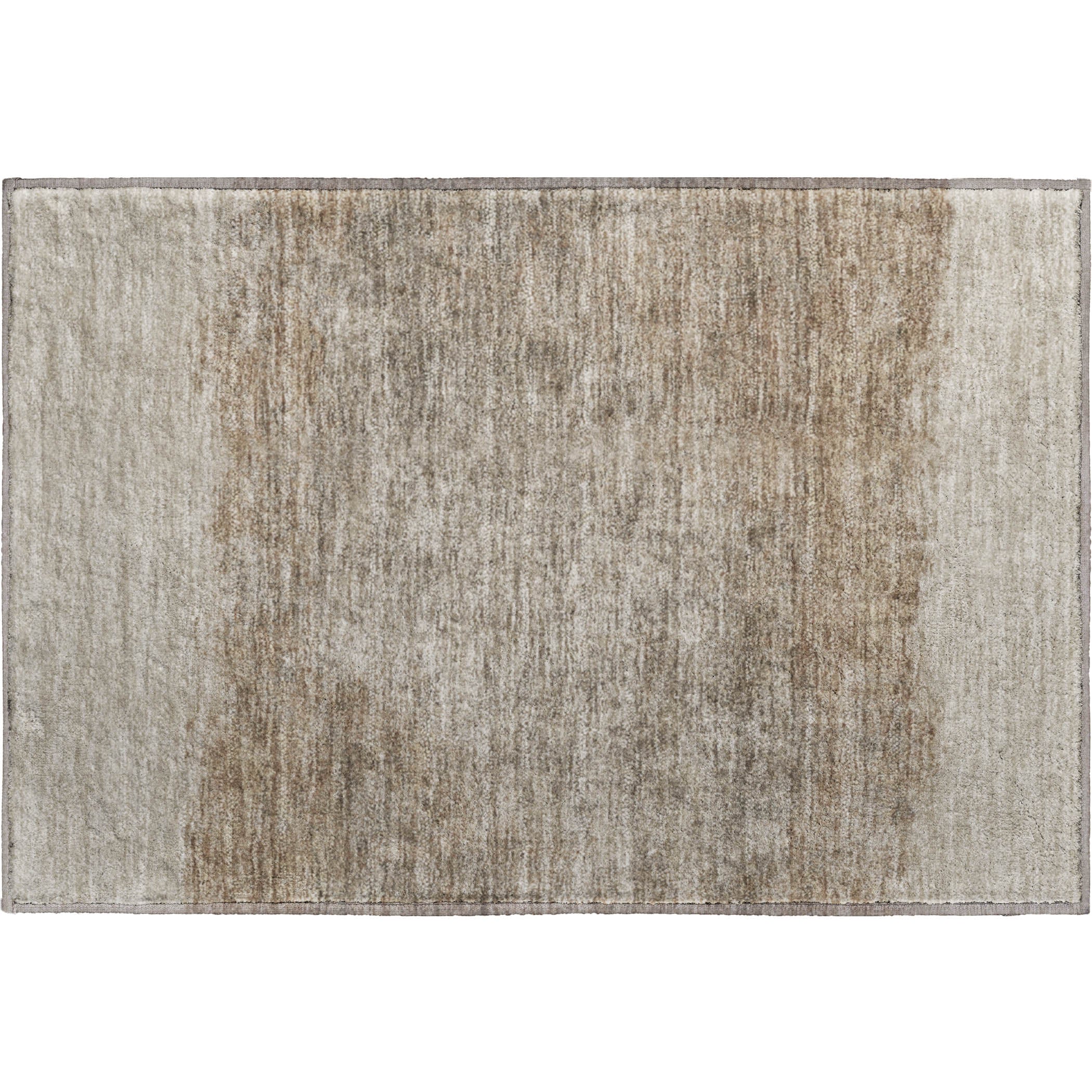 Luang Prabang Machine Washable Transitional Beige Brown Rug 1'8" x 2'6" #shape_Rectangle