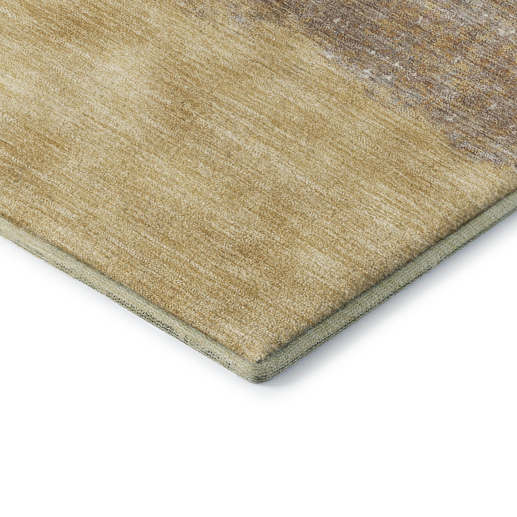 Luang Prabang Machine Washable Transitional Gold Rug 1'8" x 2'6" #shape_Rectangle