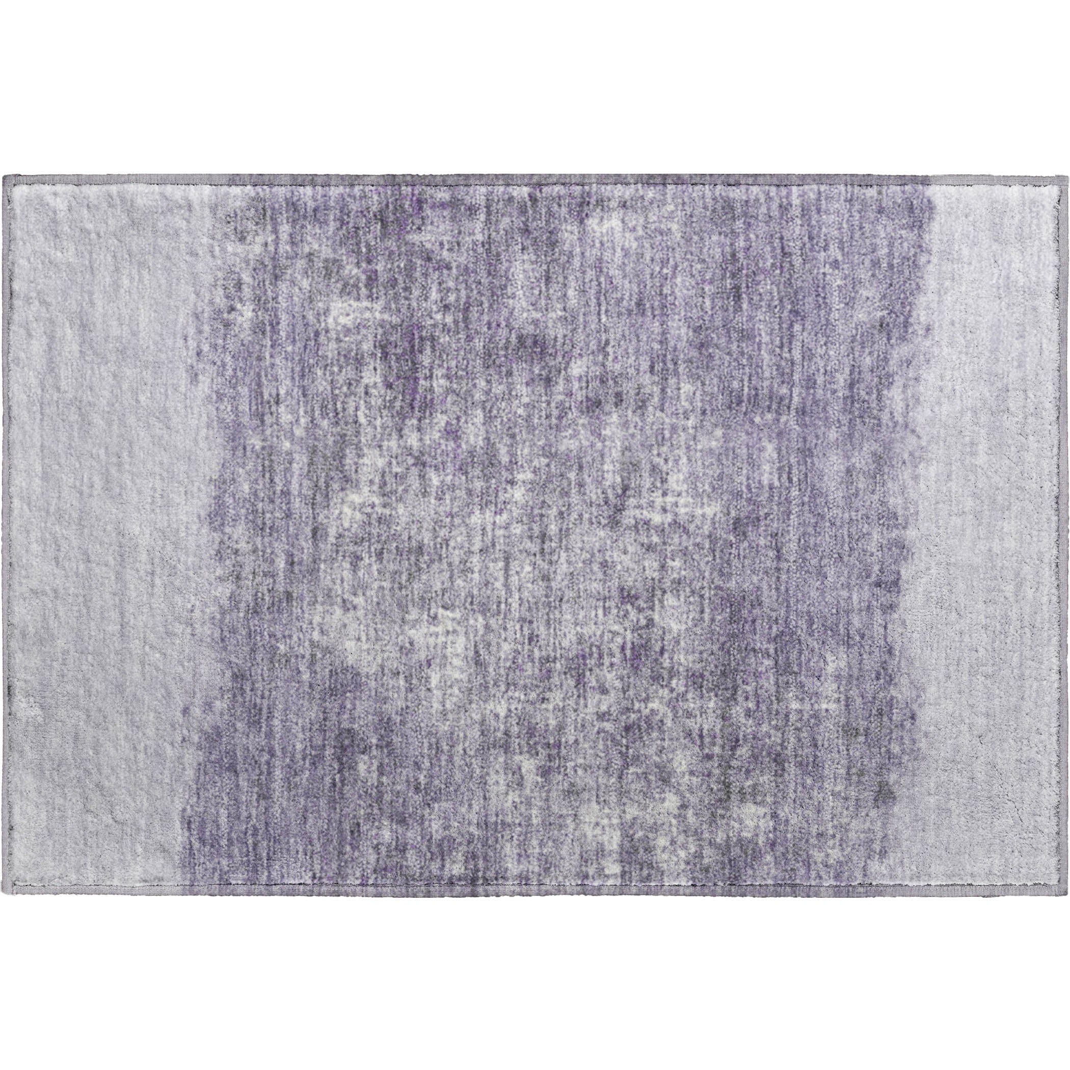 Luang Prabang Machine Washable Transitional Lavender Purple Rug 1'8" x 2'6" #shape_Rectangle