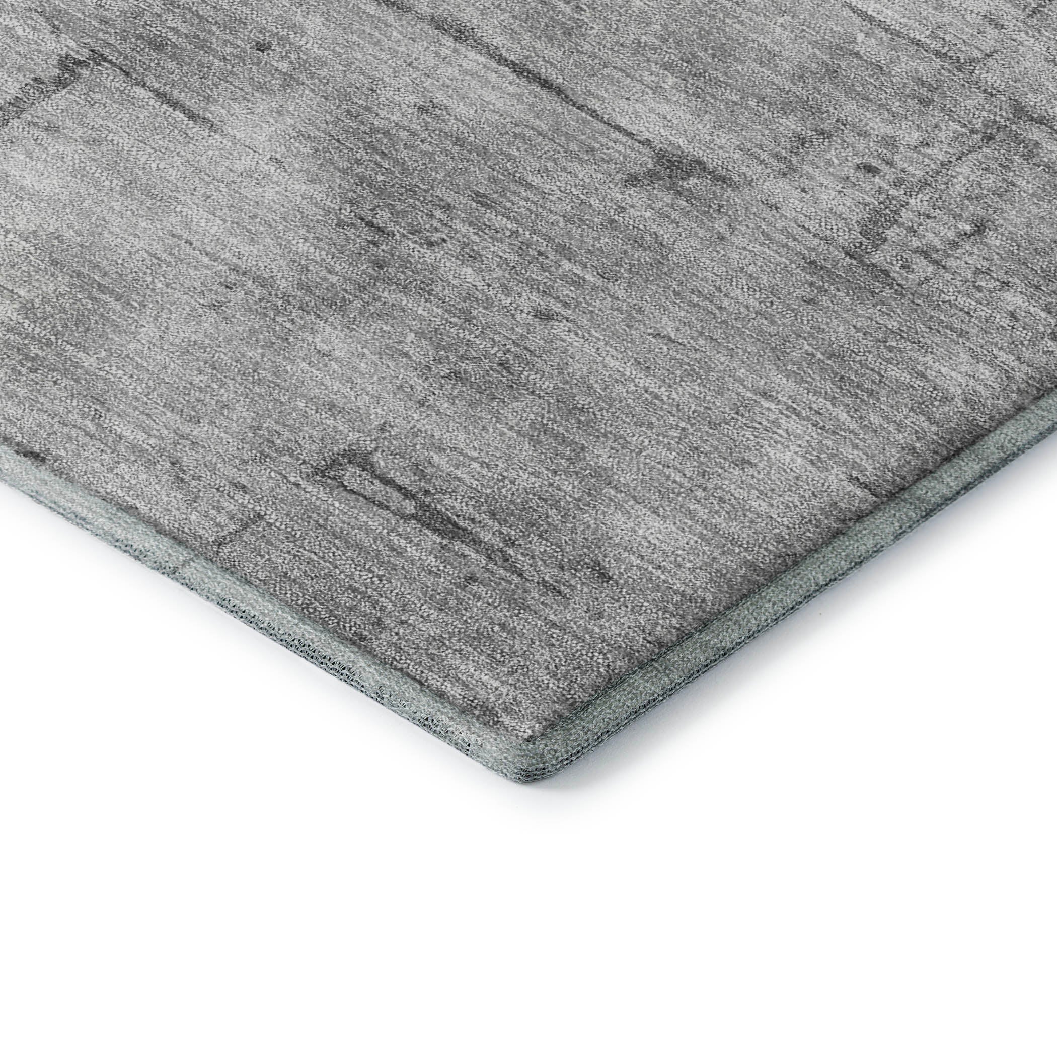 Queenstown Machine Washable Transitional Gray Rug 1'8" x 2'6" #shape_Rectangle