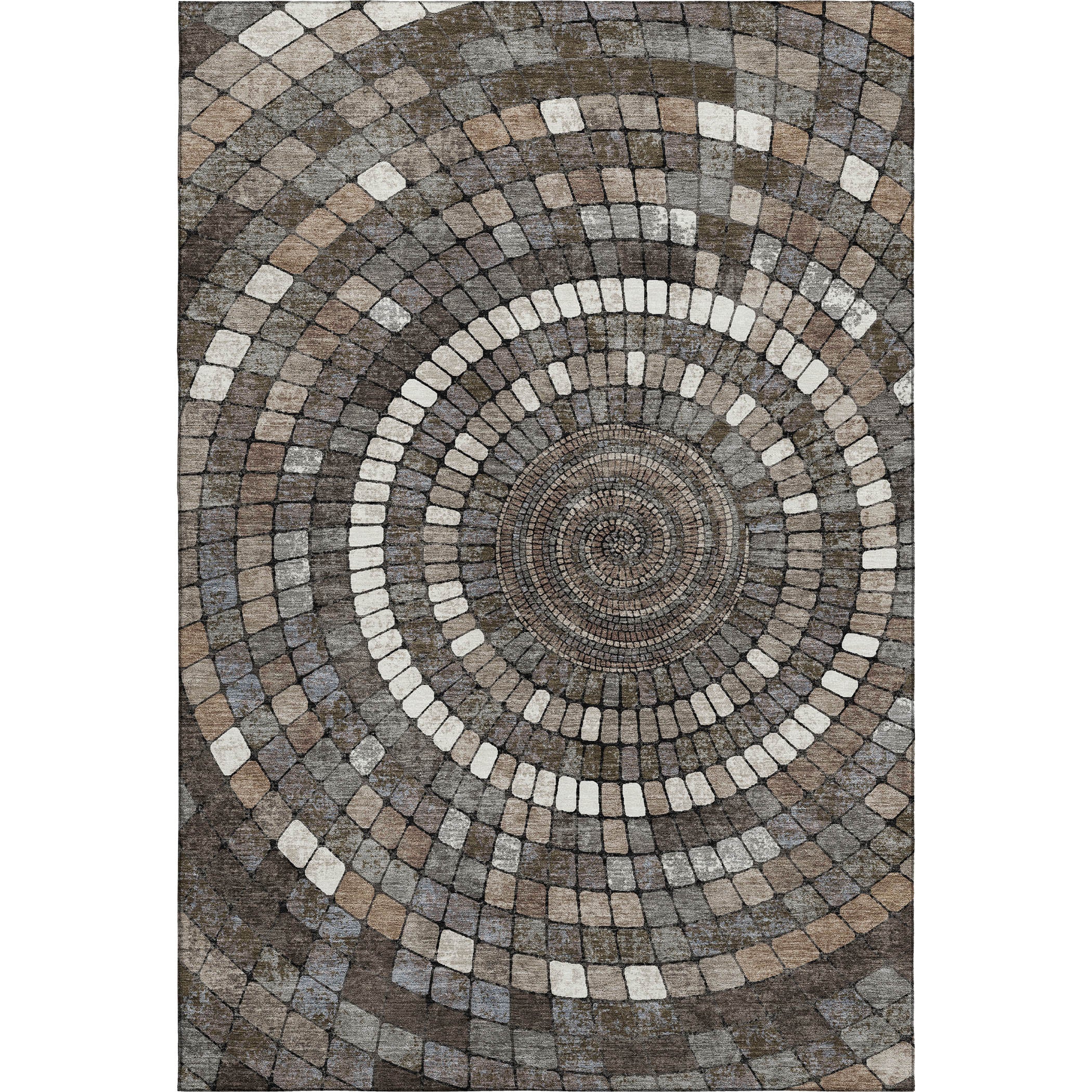 Siena Machine Washable Transitional Brown Rug 2'6" x 3'10" #shape_Rectangle